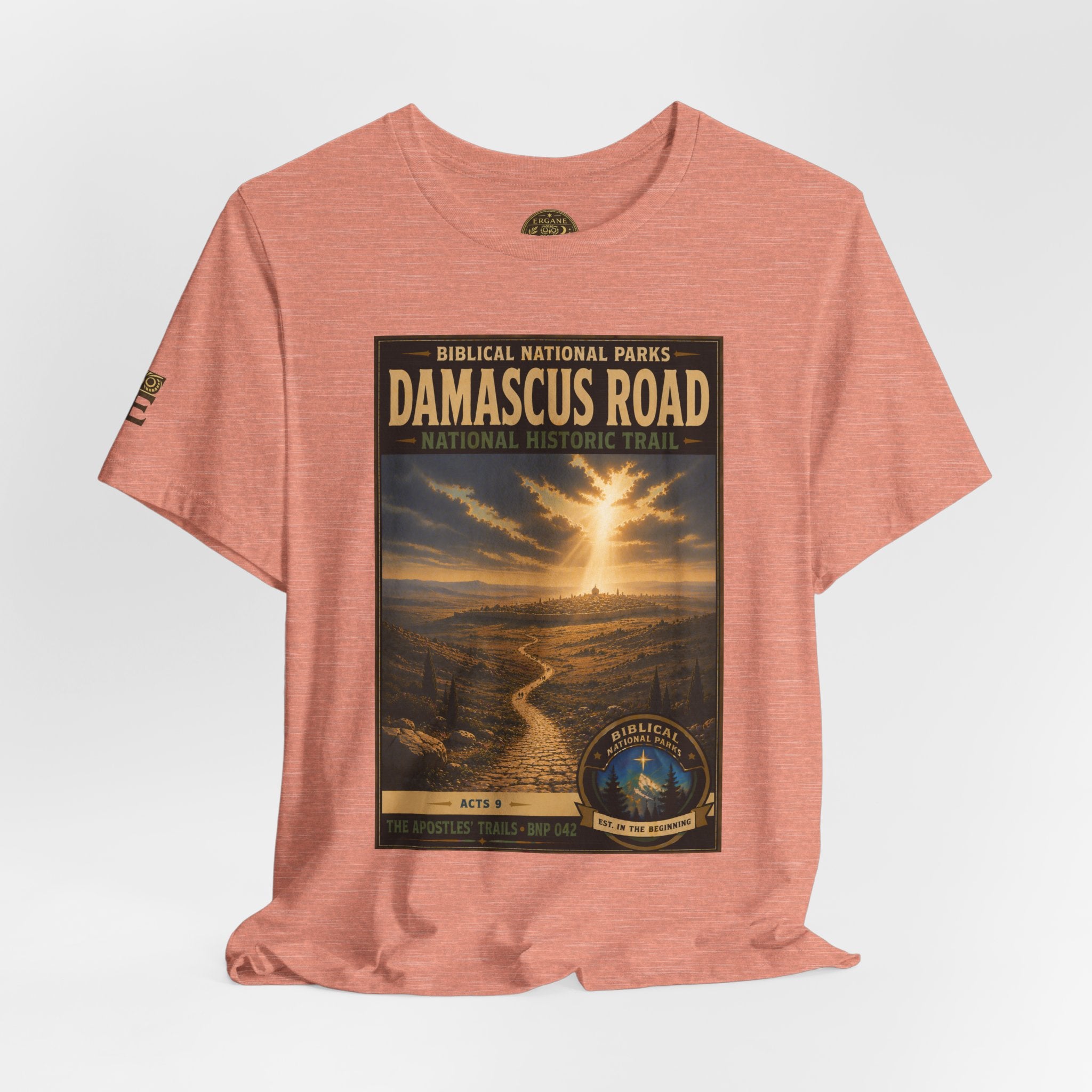 Biblical National Parks Collection VIII- The Apostles' Trails #042/049 | Acts 9 | Vintage nature poster Tee | Biblical national parks graphic shirt