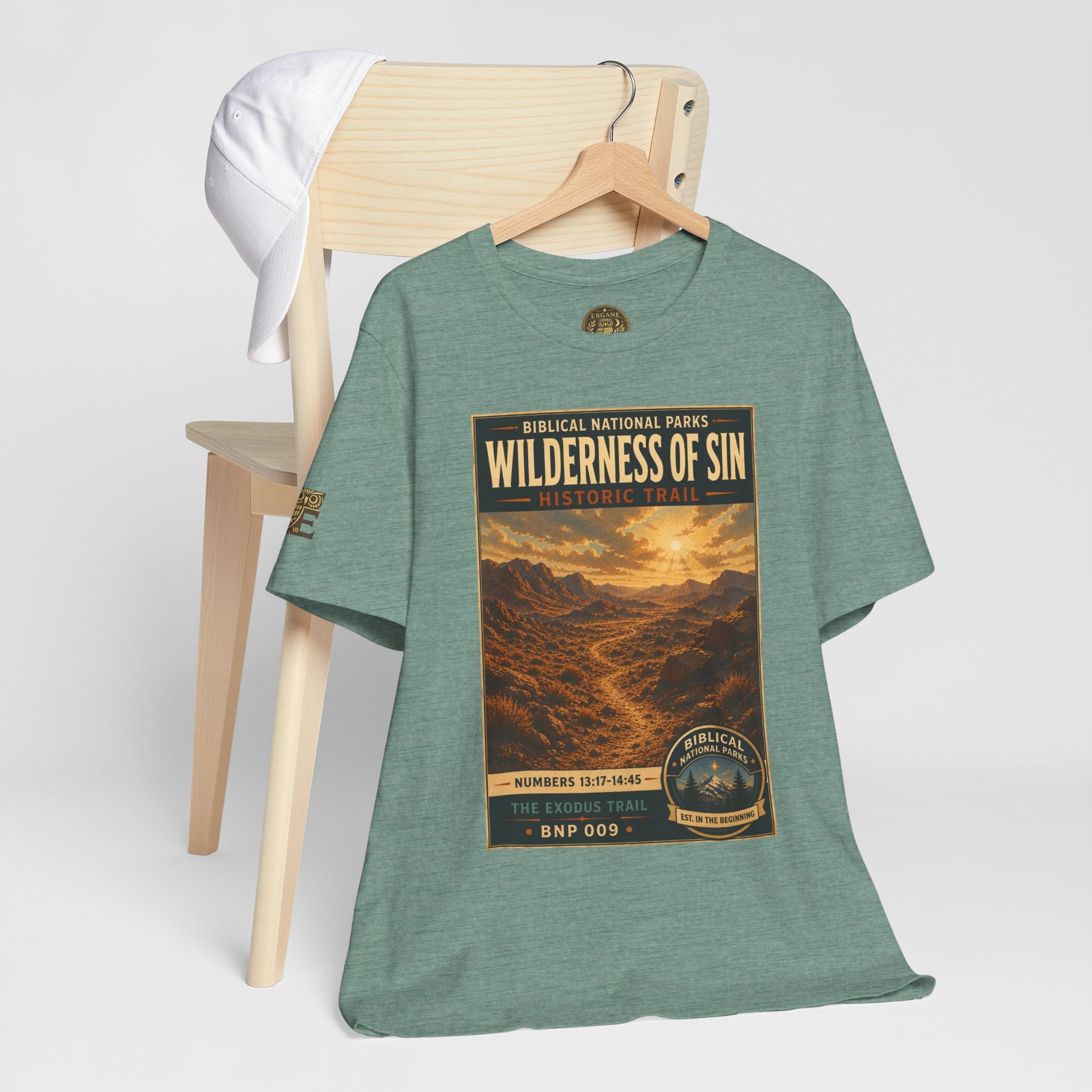 Biblical National Parks Collection II- The Exodus Trail #009/013 Exodus 13: 17 - 14:45 | Vintage nature poster Tee | Biblical national parks graphic shirt