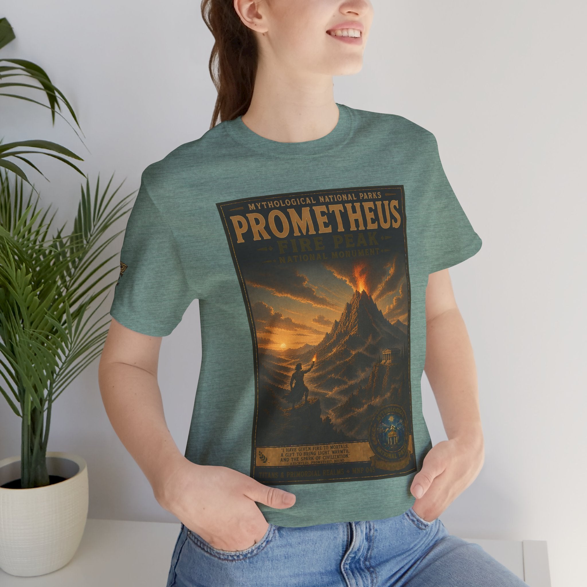 Mythological National Parks COLLECTION V- #045-050 TITANS & PRIMORDIAL REALMS | Vintage nature poster Tee | Mythological National Parks graphic shirt