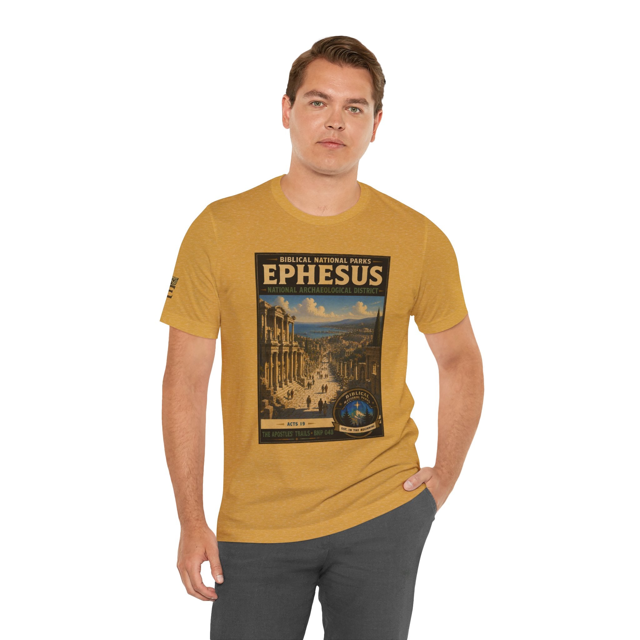 Biblical National Parks Collection VIII- The Apostles' Trails #048/049 | Acts 19 | Vintage nature poster Tee | Biblical national parks graphic shirt