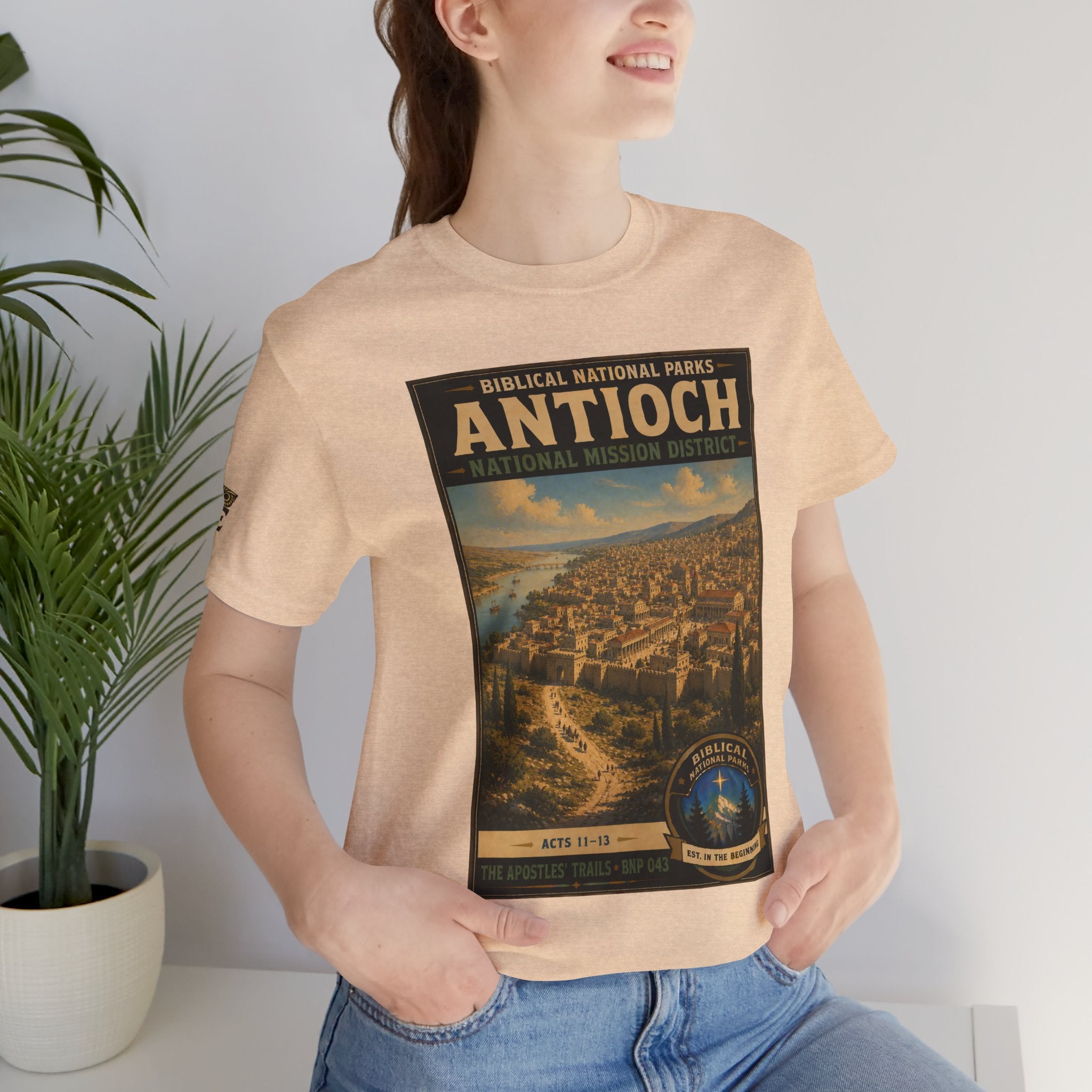 Biblical National Parks Collection VIII- The Apostles' Trails #043/049 | Acts 11-13 | Vintage nature poster Tee | Biblical national parks graphic shirt