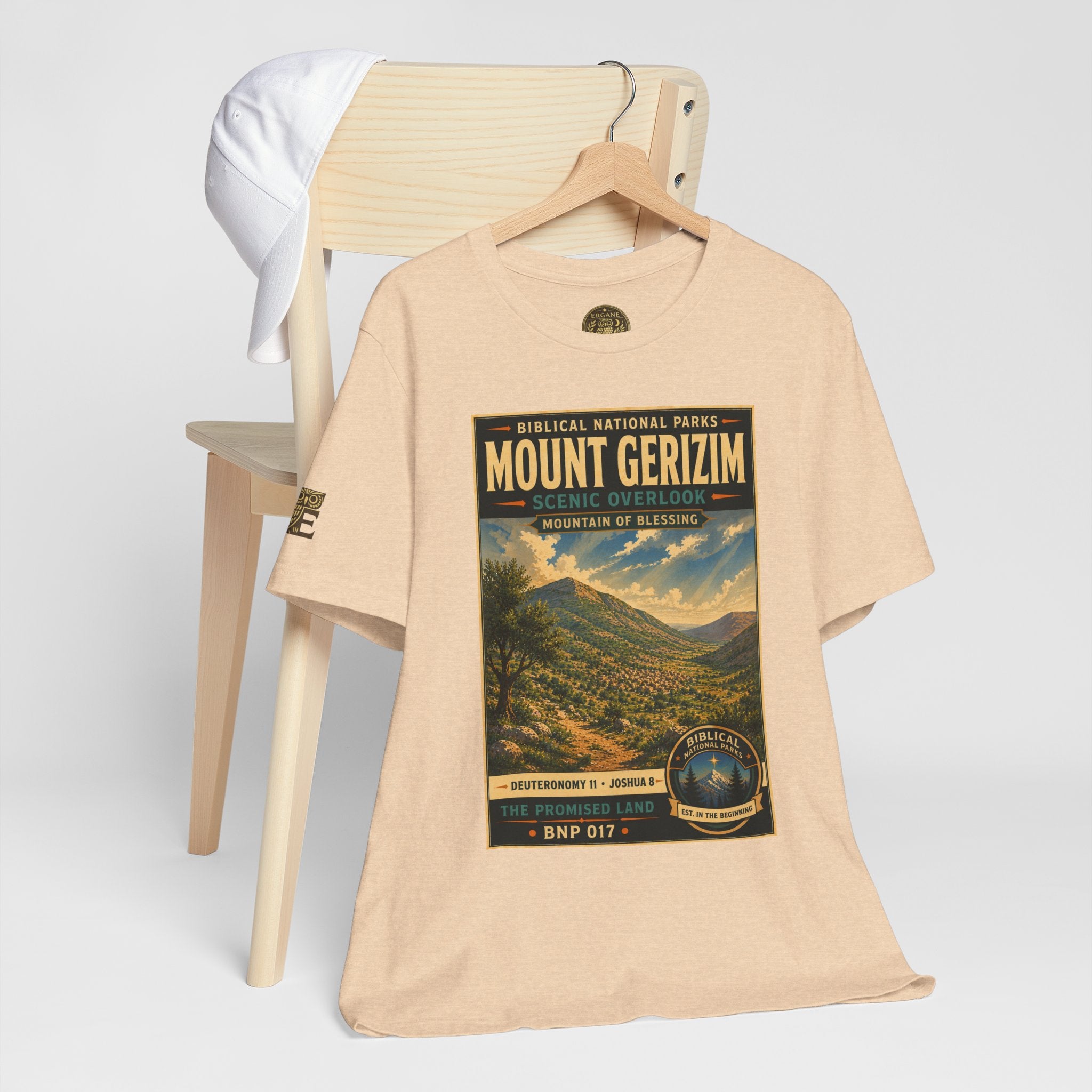 Biblical National Parks Collection III- The Promised Land #017/018 Joshua 8 | Vintage nature poster Tee | Biblical national parks graphic shirt