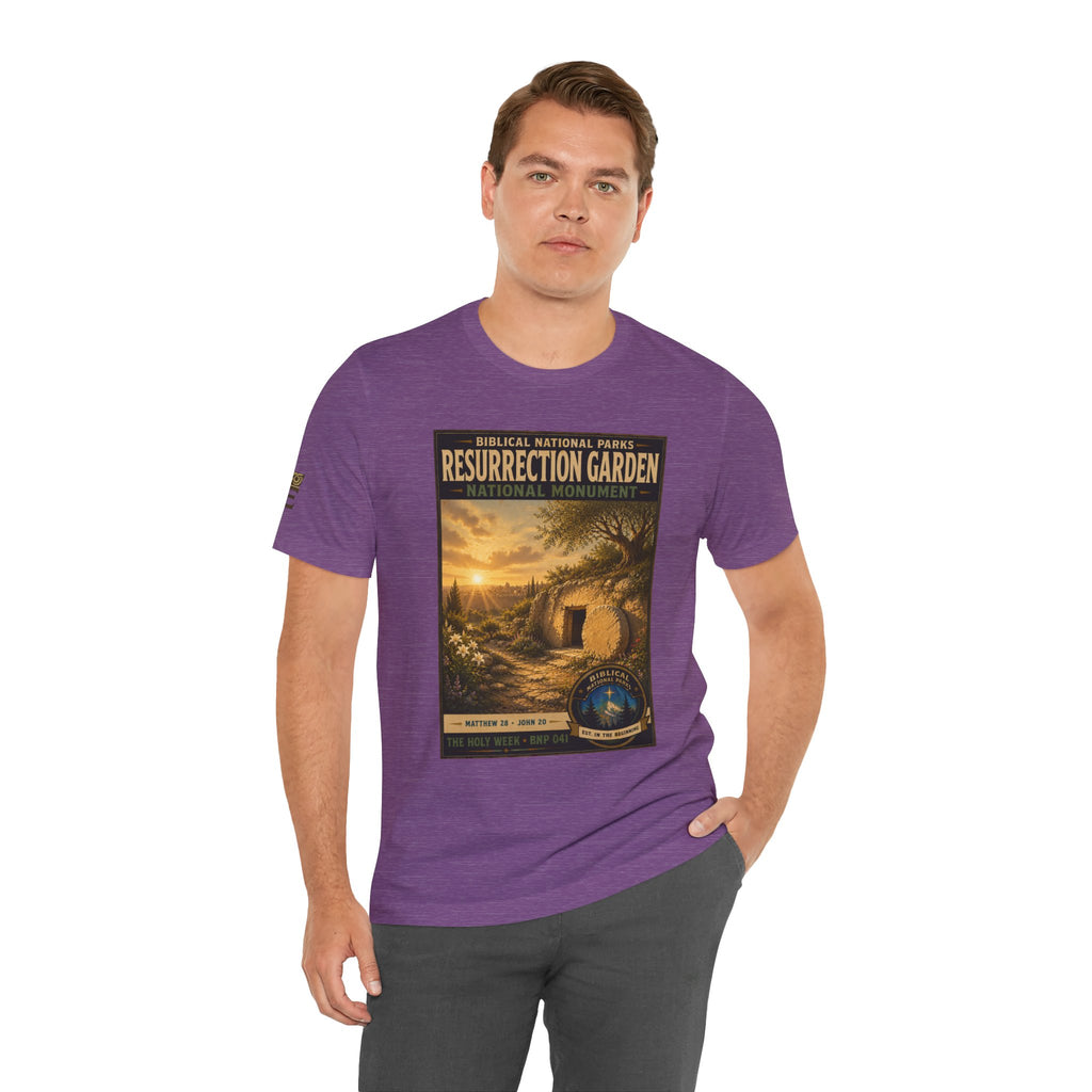 Biblical National Parks Collection VII- The Holy Week #041/041 | Matthew 28 - John 20 | Vintage nature poster Tee | Biblical national parks graphic shirt