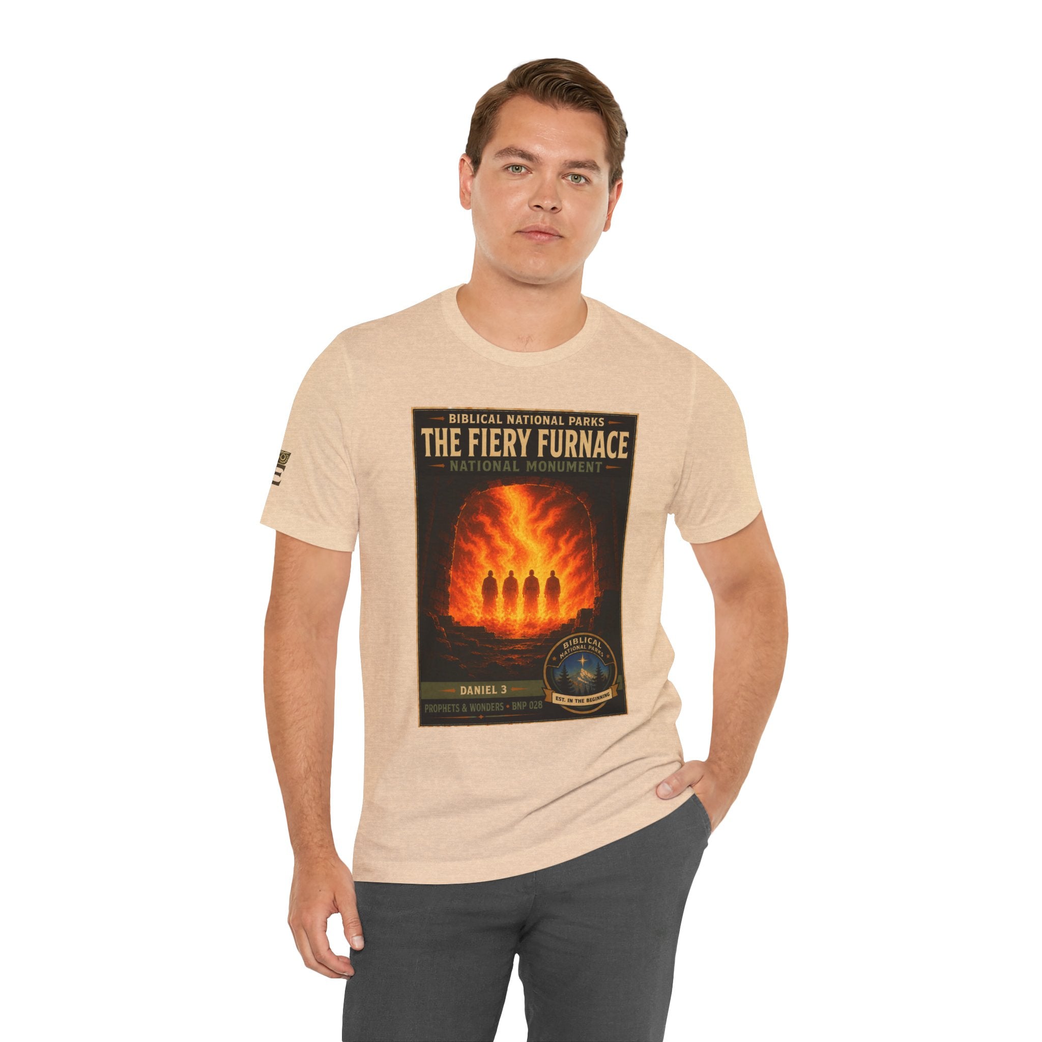 Biblical National Parks Collection V- Prophets & Wonders #028/030 Daniel 3 | Vintage nature poster Tee | Biblical national parks graphic shirt