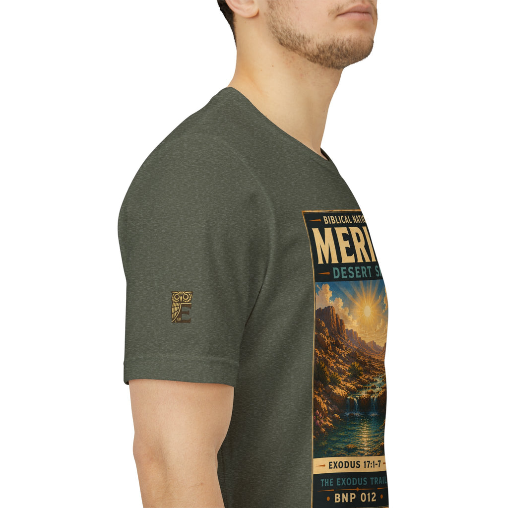 Biblical National Parks Collection II- The Exodus Trail #012/013 Exodus 17: 1-7 | Vintage nature poster Tee | Biblical national parks graphic shirt