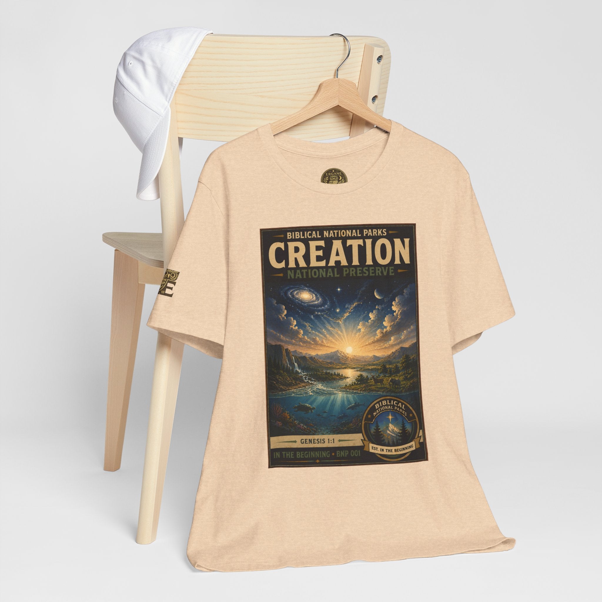 Biblical National Park Collection I- In The Beginning #001/006 - Genisis 1:1 T-Shirt | Biblical National Parks landscape tee