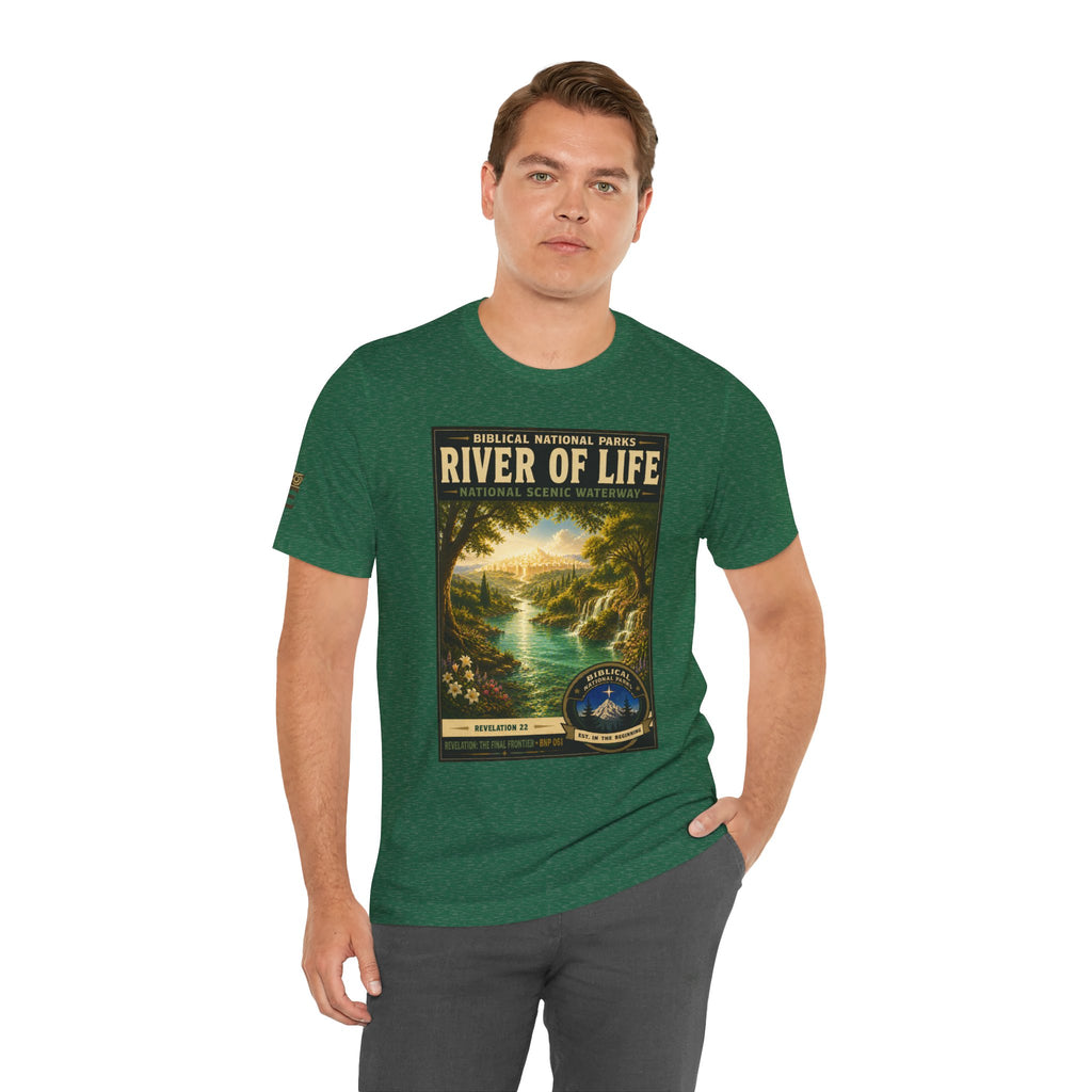 Biblical National Parks Collection X- #061/061 - Revelation: The Final Frontier | Revelation 22 | Vintage nature poster Tee | Biblical national parks graphic shirt 2
