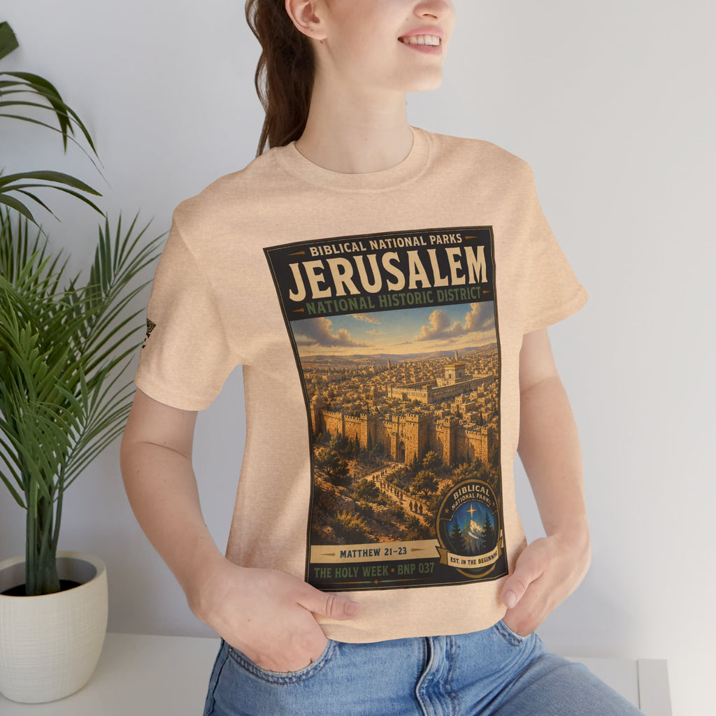 Biblical National Parks Collection VII- The Holy Week #037/041 | Matthew 21-23 | Vintage nature poster Tee | Biblical national parks graphic shirt