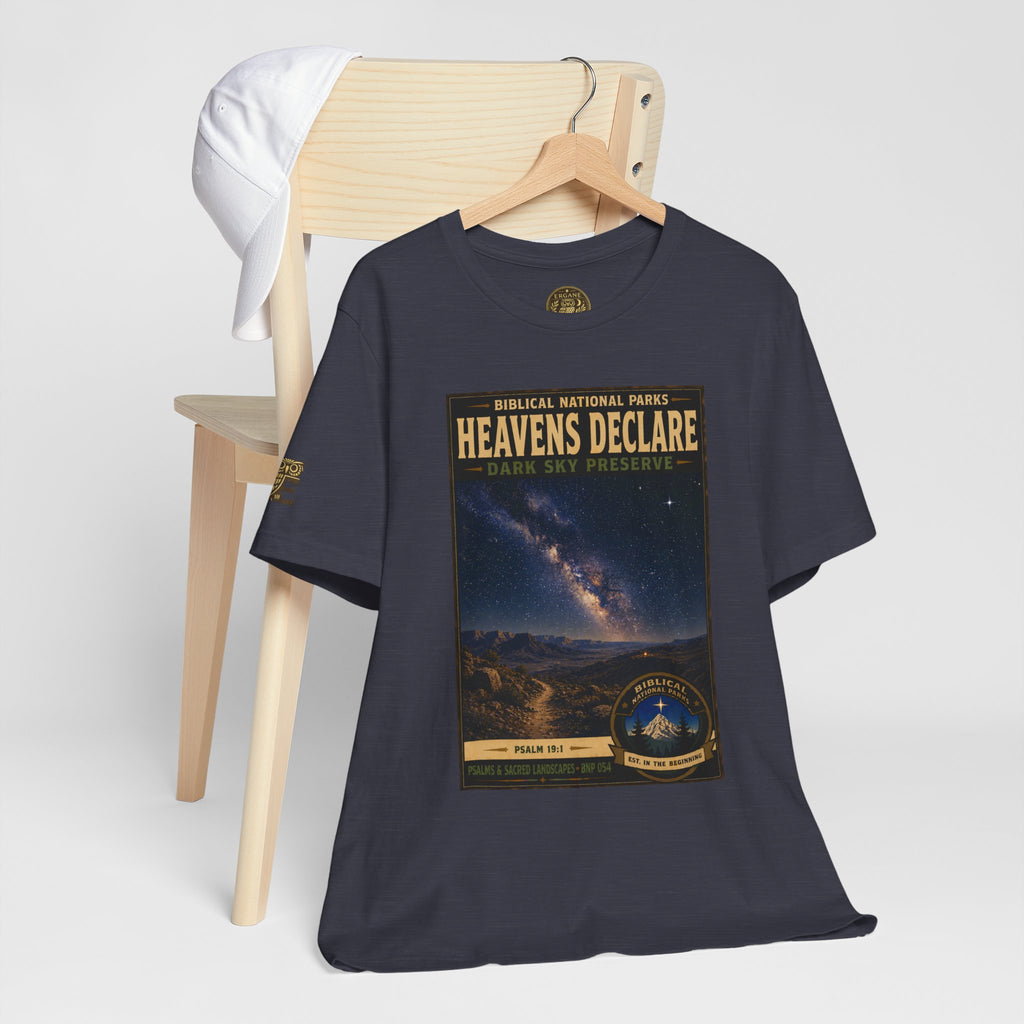 Biblical National Parks Collection IX- #054/054 -Psalms & Sacred Landscapes | Psalm 19:1 | Vintage nature poster Tee | Biblical national parks graphic shirt