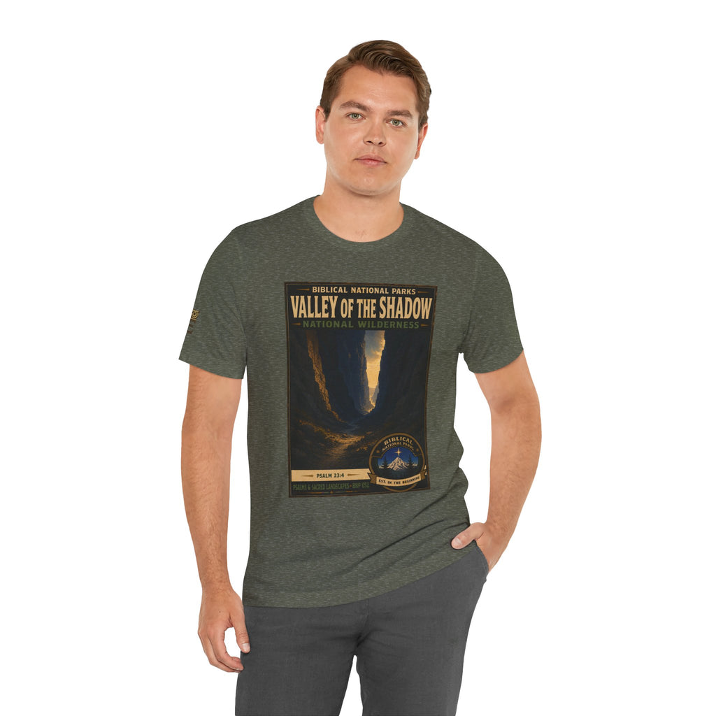 Biblical National Parks Collection IX- #052/054 -Psalms & Sacred Landscapes | Psalm 23:4 | Vintage nature poster Tee | Biblical national parks graphic shirt