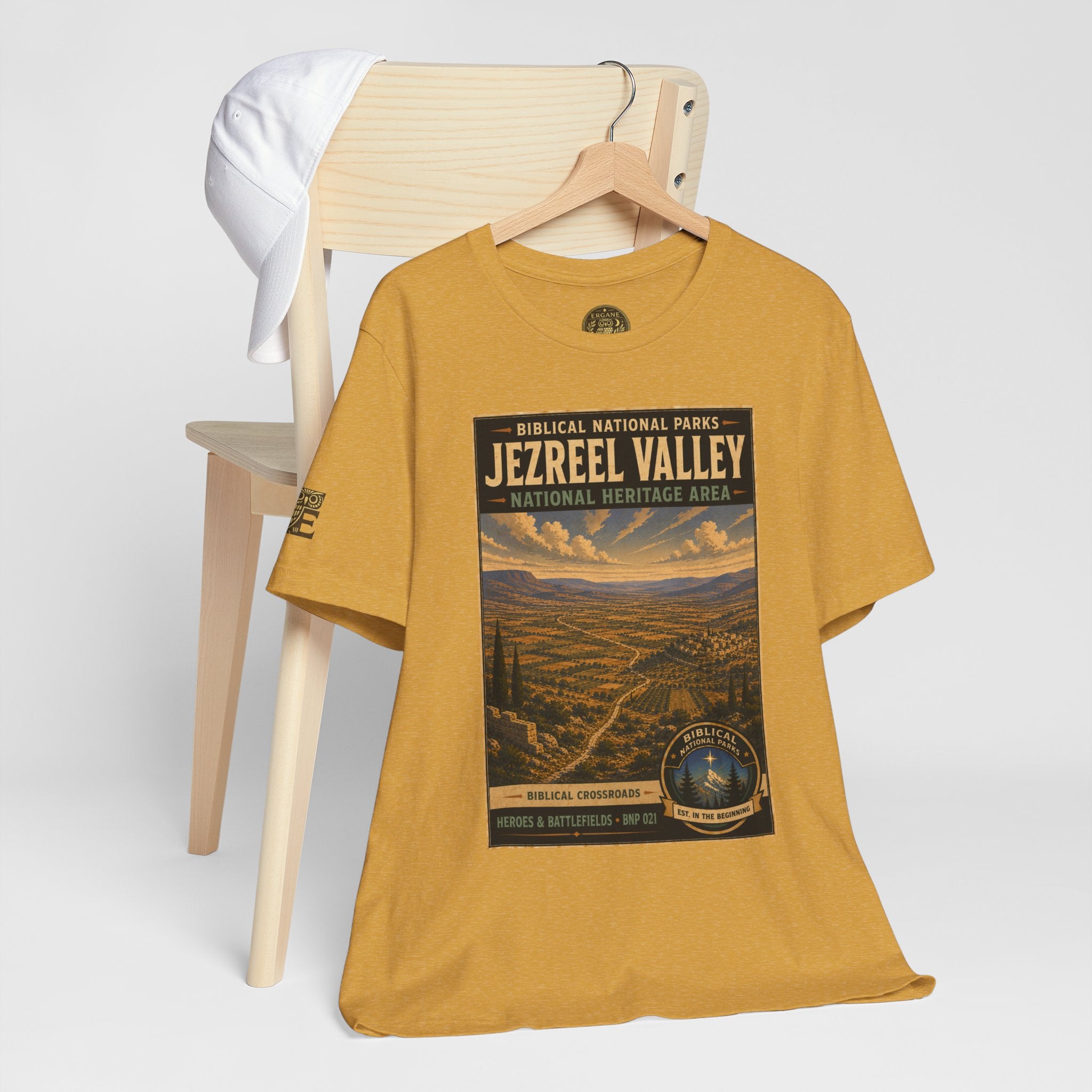 Biblical National Parks Collection IV- Heros & Battlefields #021/023 Biblical Crossroads | Vintage nature poster Tee | Biblical national parks graphic shirt
