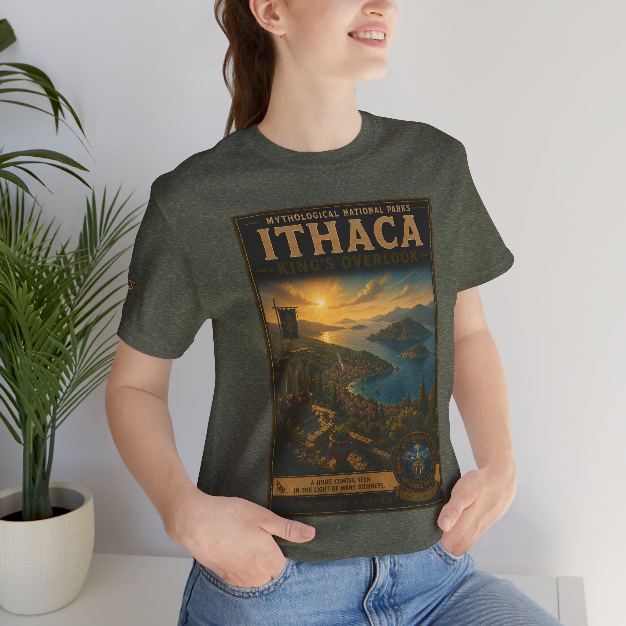 Mythological National Parks Collection IV- #038-038 - THE ODYSSEY | Vintage nature poster Tee | Mythological National Parks graphic shirt