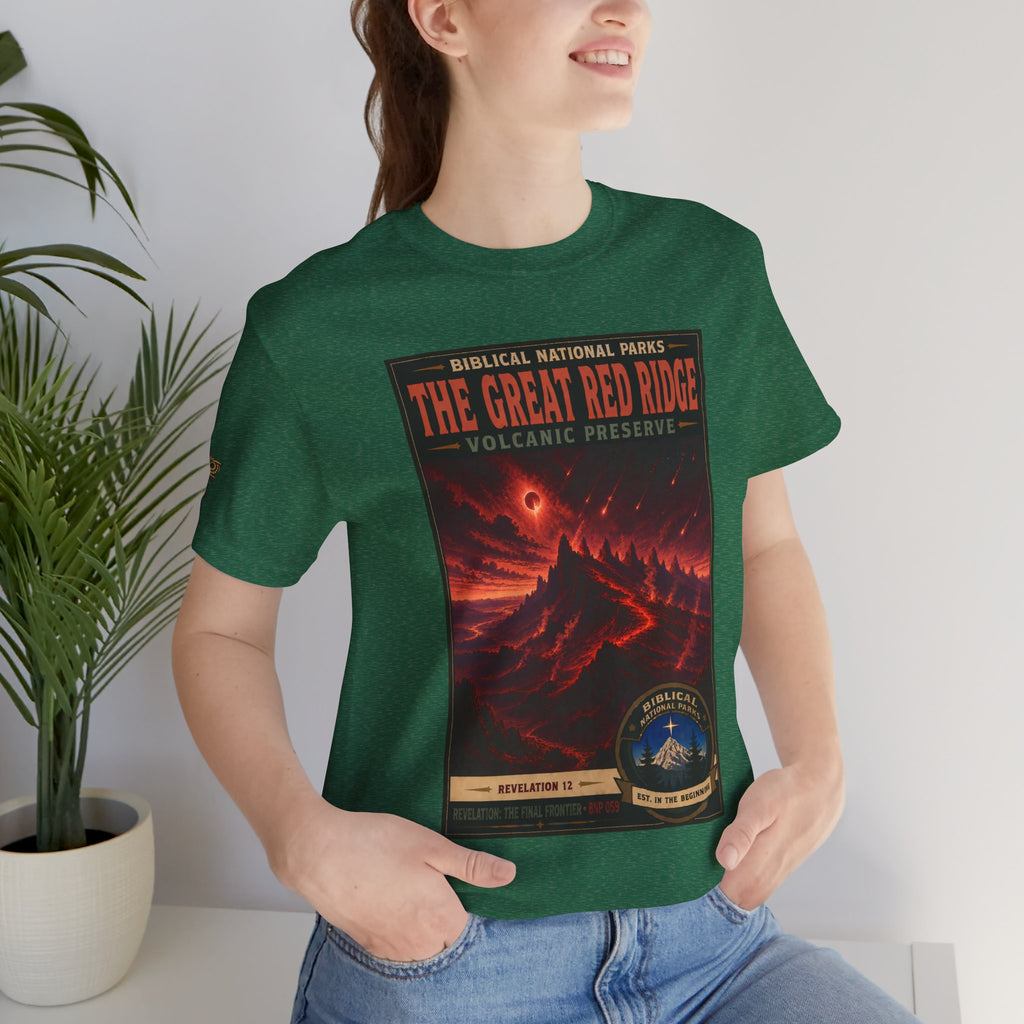 Biblical National Parks Collection X- #059/061 - Revelation: The Final Frontier | Revelation 12 | Vintage nature poster Tee | Biblical national parks graphic shirt