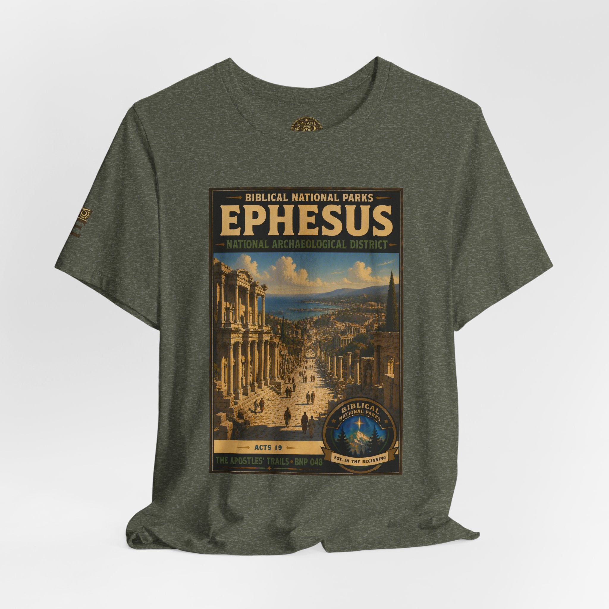 Biblical National Parks Collection VIII- The Apostles' Trails #048/049 | Acts 19 | Vintage nature poster Tee | Biblical national parks graphic shirt