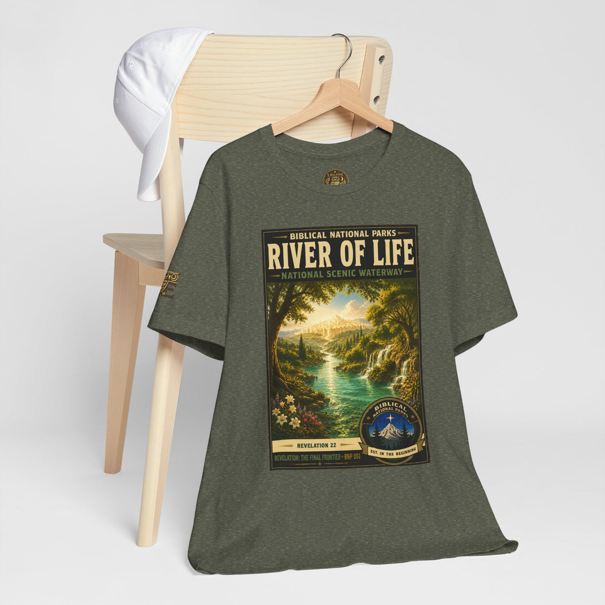 Biblical National Parks Collection X- #061/061 - Revelation: The Final Frontier | Revelation 22 | Vintage nature poster Tee | Biblical national parks graphic shirt 2