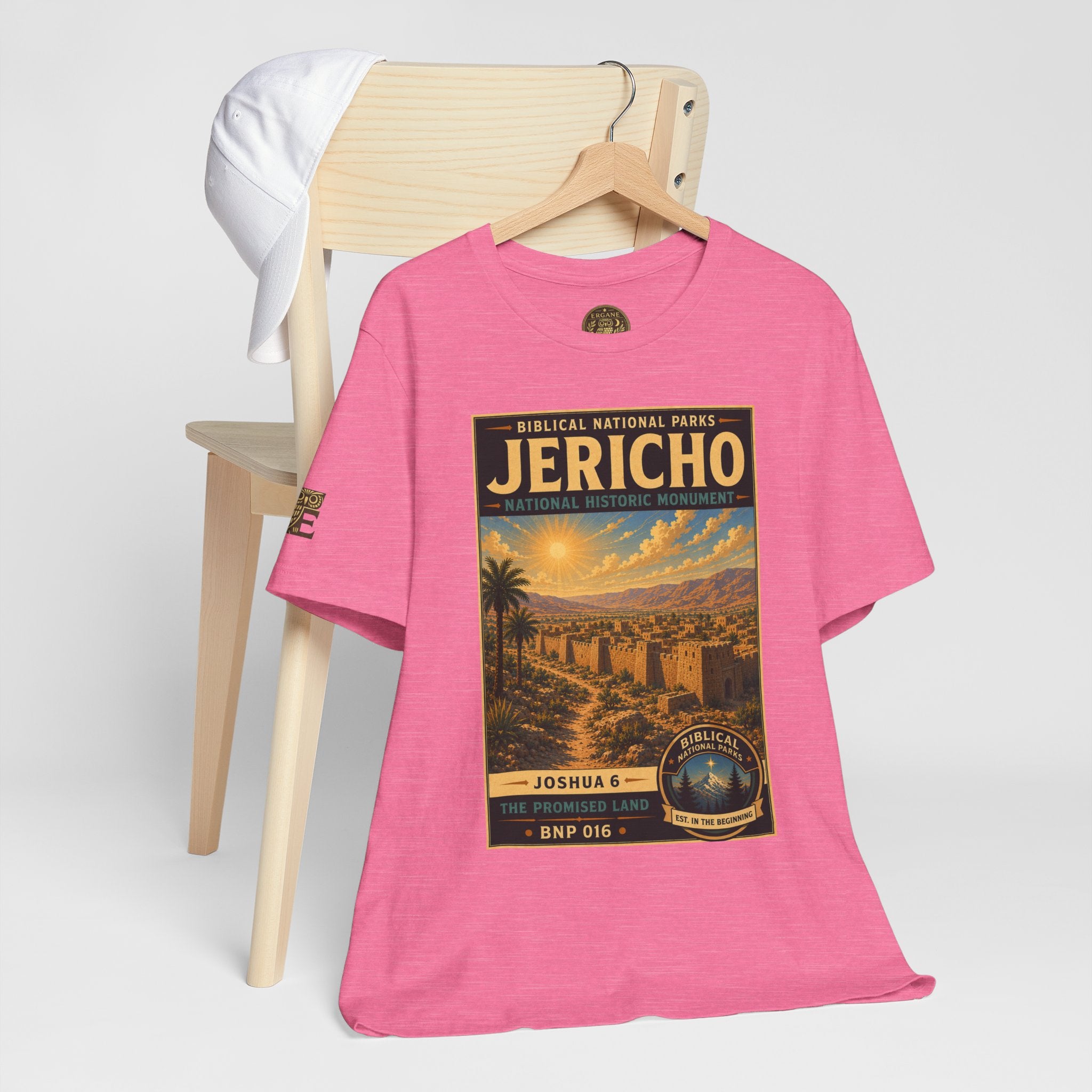 Biblical National Parks Collection III- The Promised Land #016/018 Joshua 6 | Vintage nature poster Tee | Biblical national parks graphic shirt