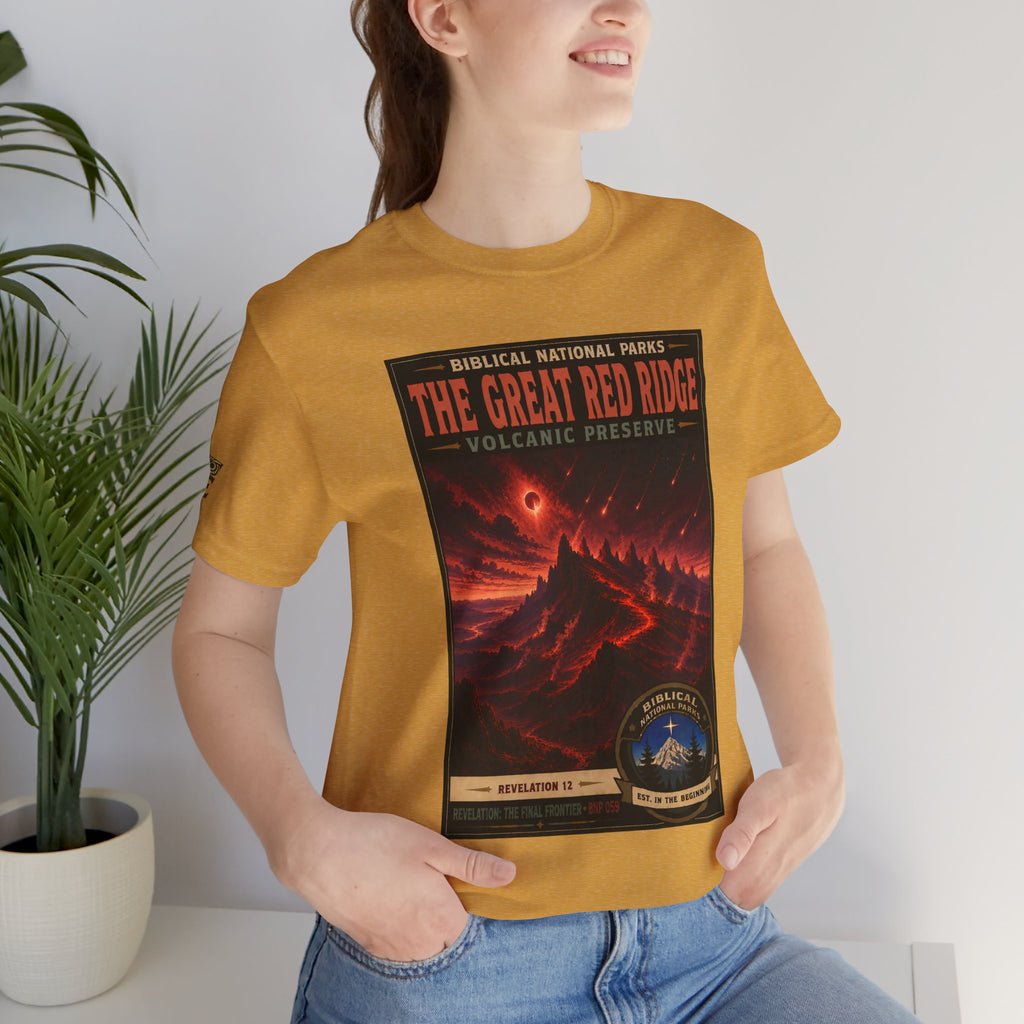 Biblical National Parks Collection X- #059/061 - Revelation: The Final Frontier | Revelation 12 | Vintage nature poster Tee | Biblical national parks graphic shirt