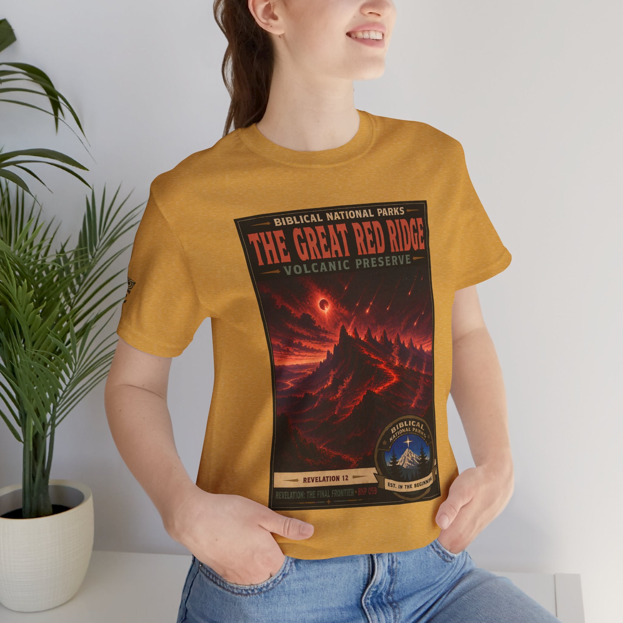Biblical National Parks Collection X- #059/061 - Revelation: The Final Frontier | Revelation 12 | Vintage nature poster Tee | Biblical national parks graphic shirt