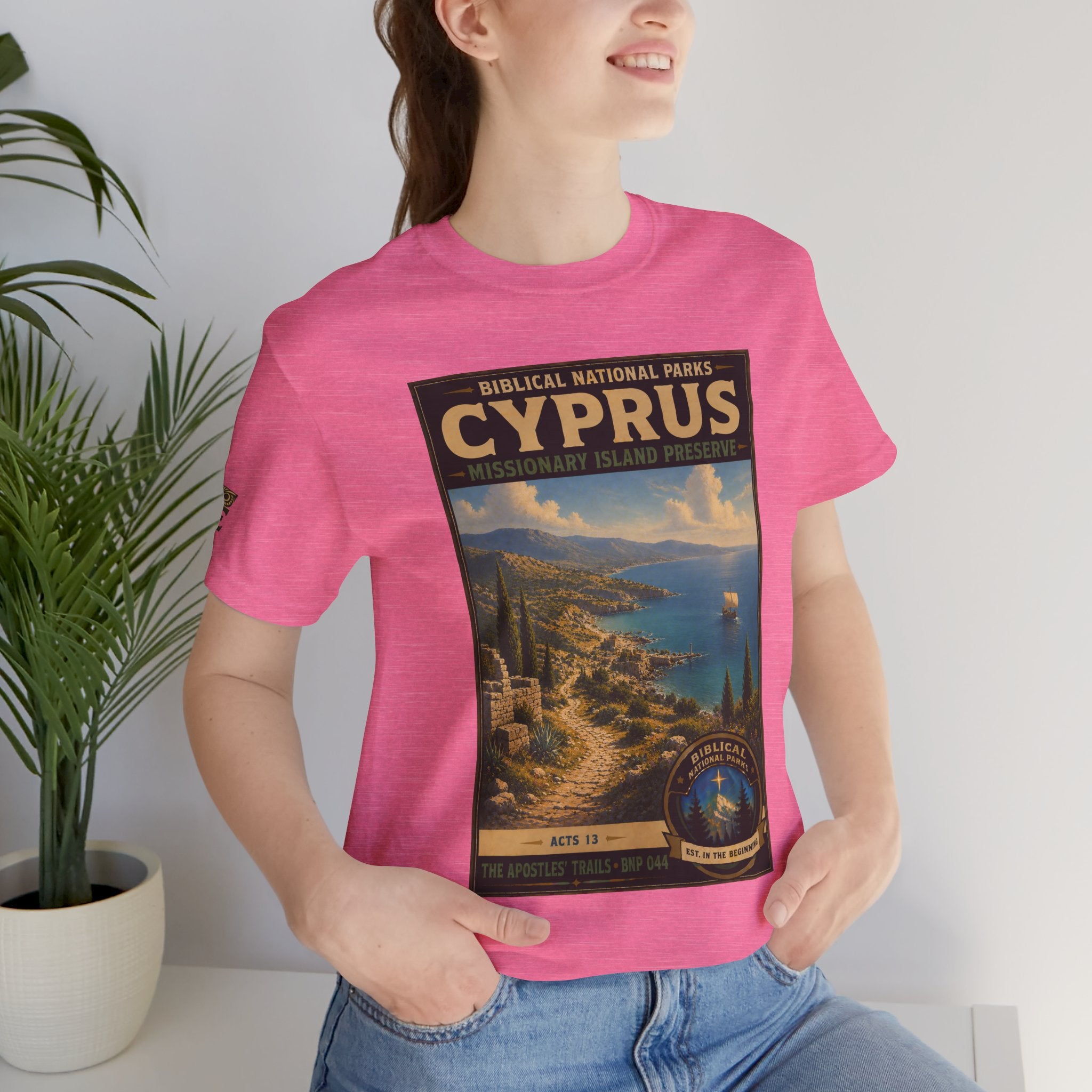 Biblical National Parks Collection VIII- The Apostles' Trails #044/049 | Acts 13 | Vintage nature poster Tee | Biblical national parks graphic shirt