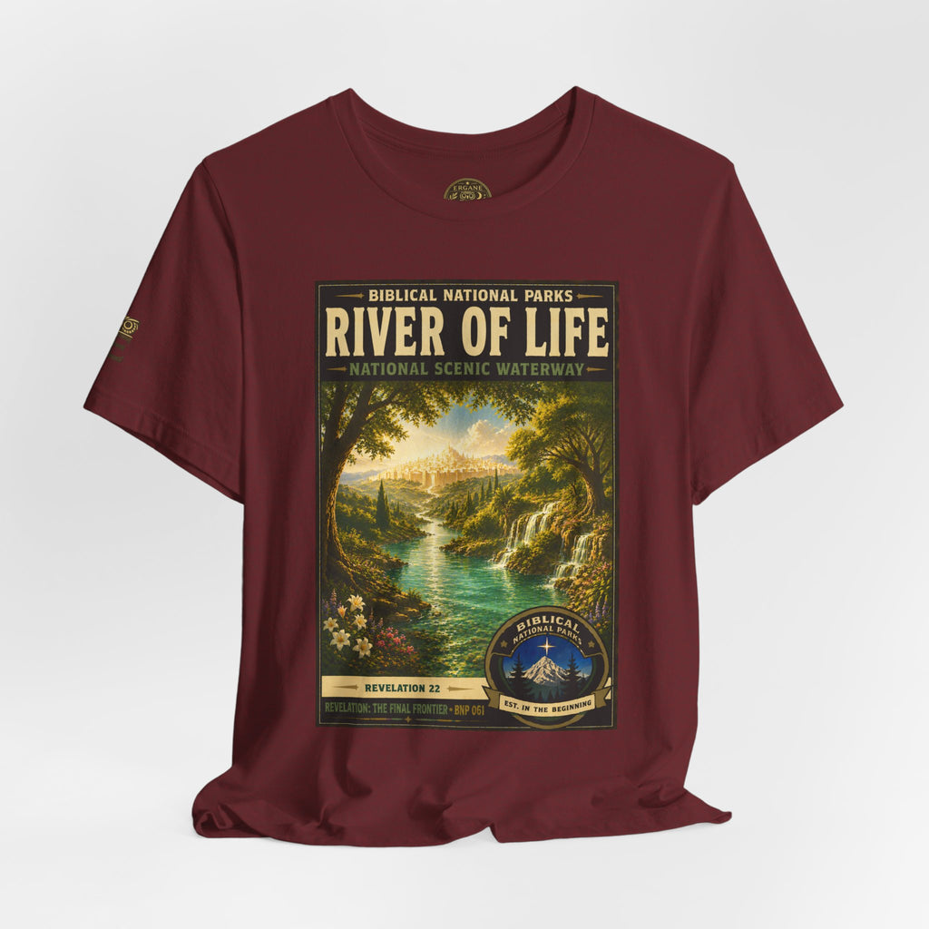 Biblical National Parks Collection X- #061/061 - Revelation: The Final Frontier | Revelation 22 | Vintage nature poster Tee | Biblical national parks graphic shirt 2