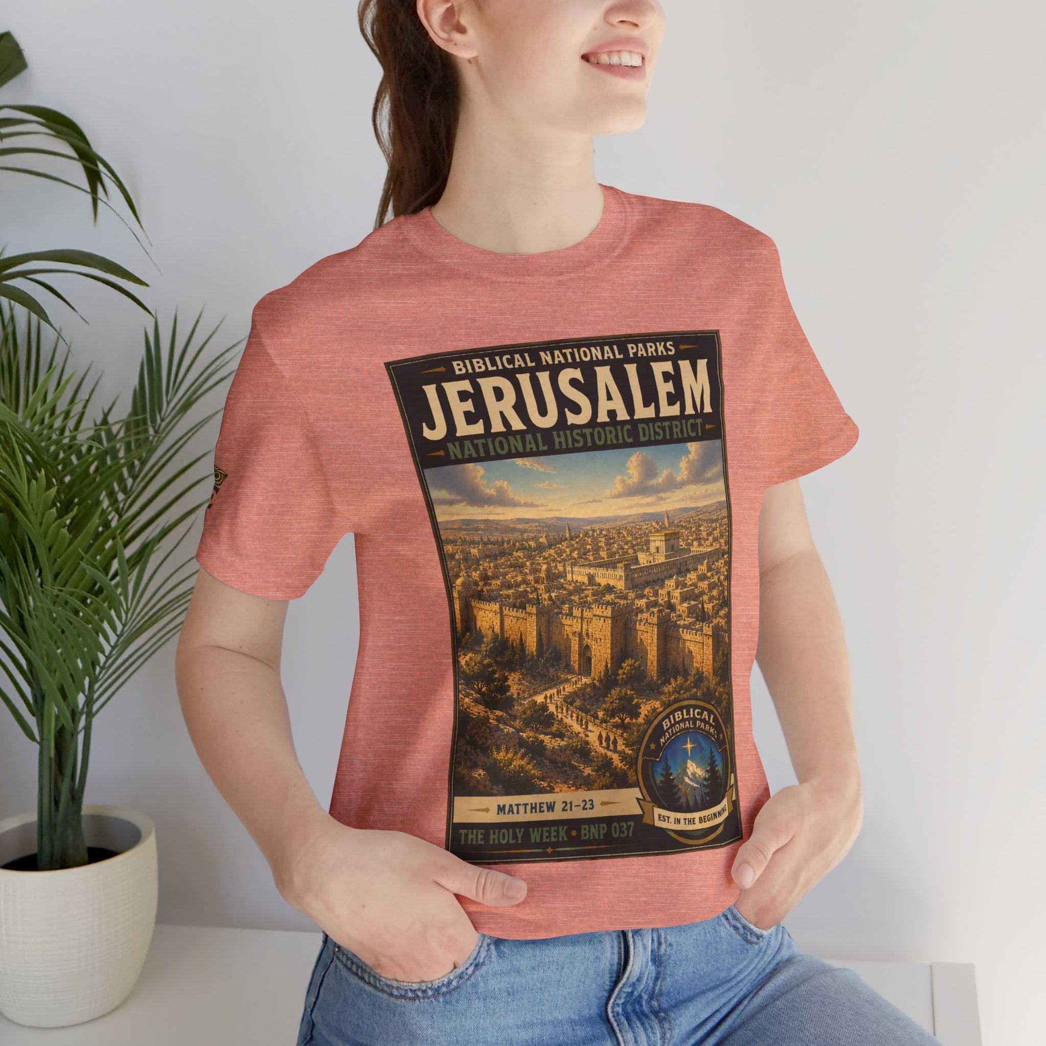 Biblical National Parks Collection VII- The Holy Week #037/041 | Matthew 21-23 | Vintage nature poster Tee | Biblical national parks graphic shirt