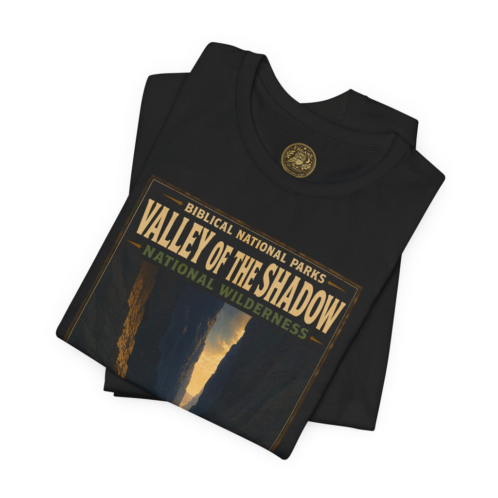 Biblical National Parks Collection IX- #052/054 -Psalms & Sacred Landscapes | Psalm 23:4 | Vintage nature poster Tee | Biblical national parks graphic shirt