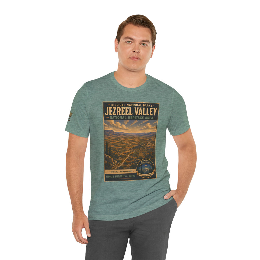 Biblical National Parks Collection IV- Heros & Battlefields #021/023 Biblical Crossroads | Vintage nature poster Tee | Biblical national parks graphic shirt