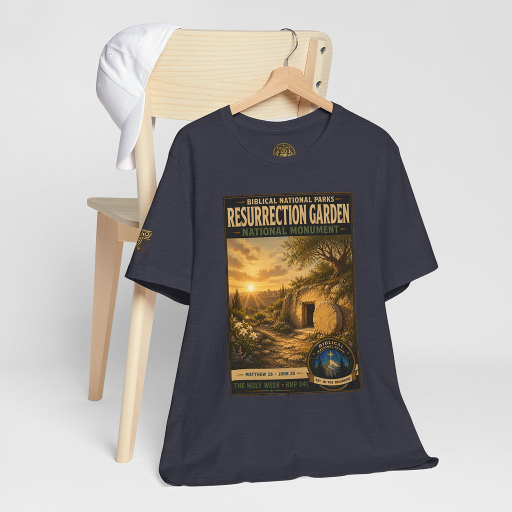 Biblical National Parks Collection VII- The Holy Week #041/041 | Matthew 28 - John 20 | Vintage nature poster Tee | Biblical national parks graphic shirt