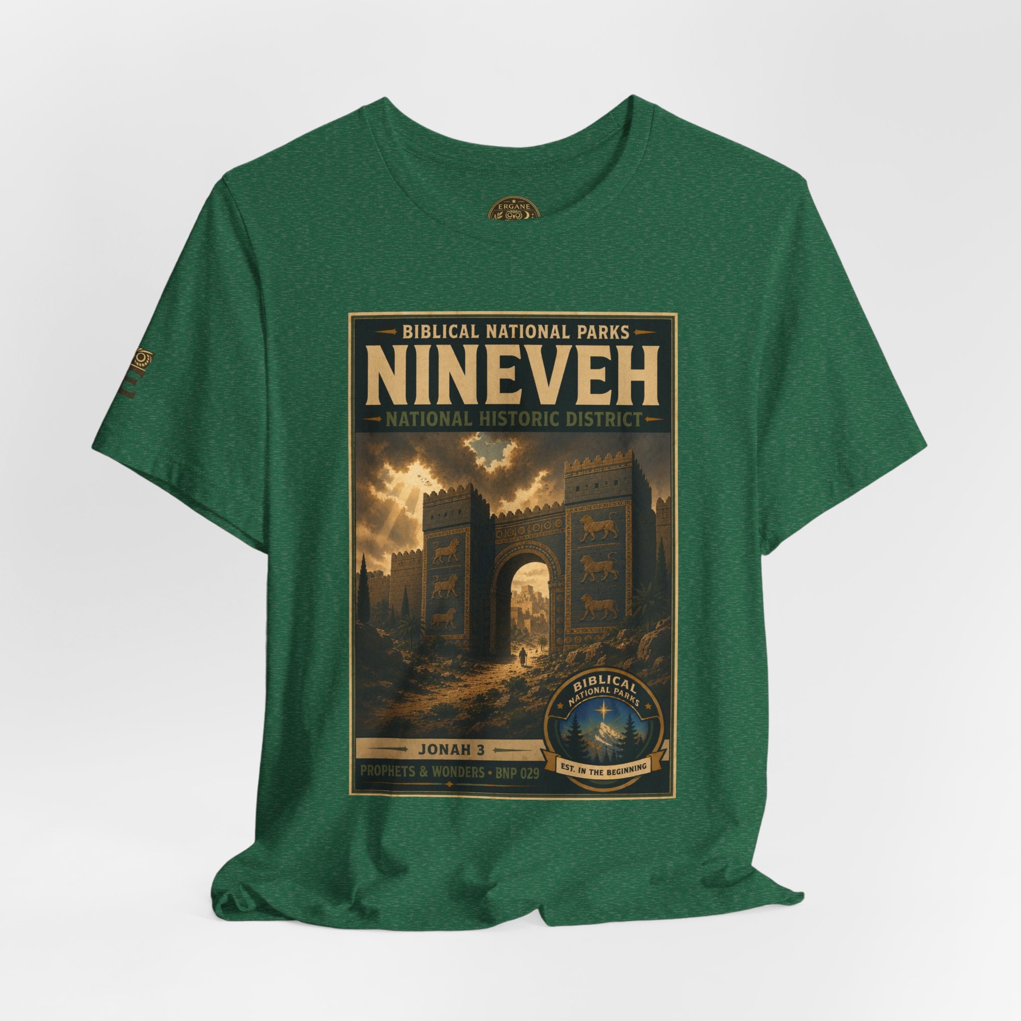 Biblical National Parks Collection V- Prophets & Wonders #029/030 Jonah 3 | Vintage nature poster Tee | Biblical national parks graphic shirt