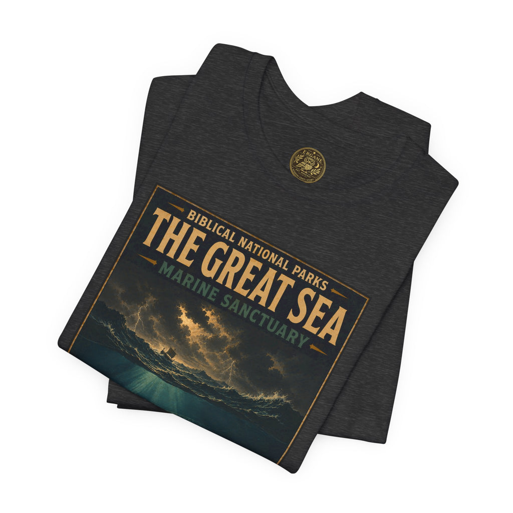 Biblical National Parks Collection V- Prophets & Wonders #030/030 Jonah 1-2 | Vintage nature poster Tee | Biblical national parks graphic shirt