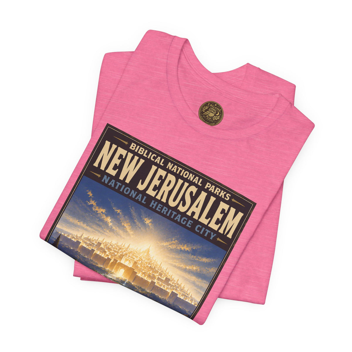 Biblical National Parks Collection X- #060/061 - Revelation: The Final Frontier | Revelation 21 | Vintage nature poster Tee | Biblical national parks graphic shirt 2