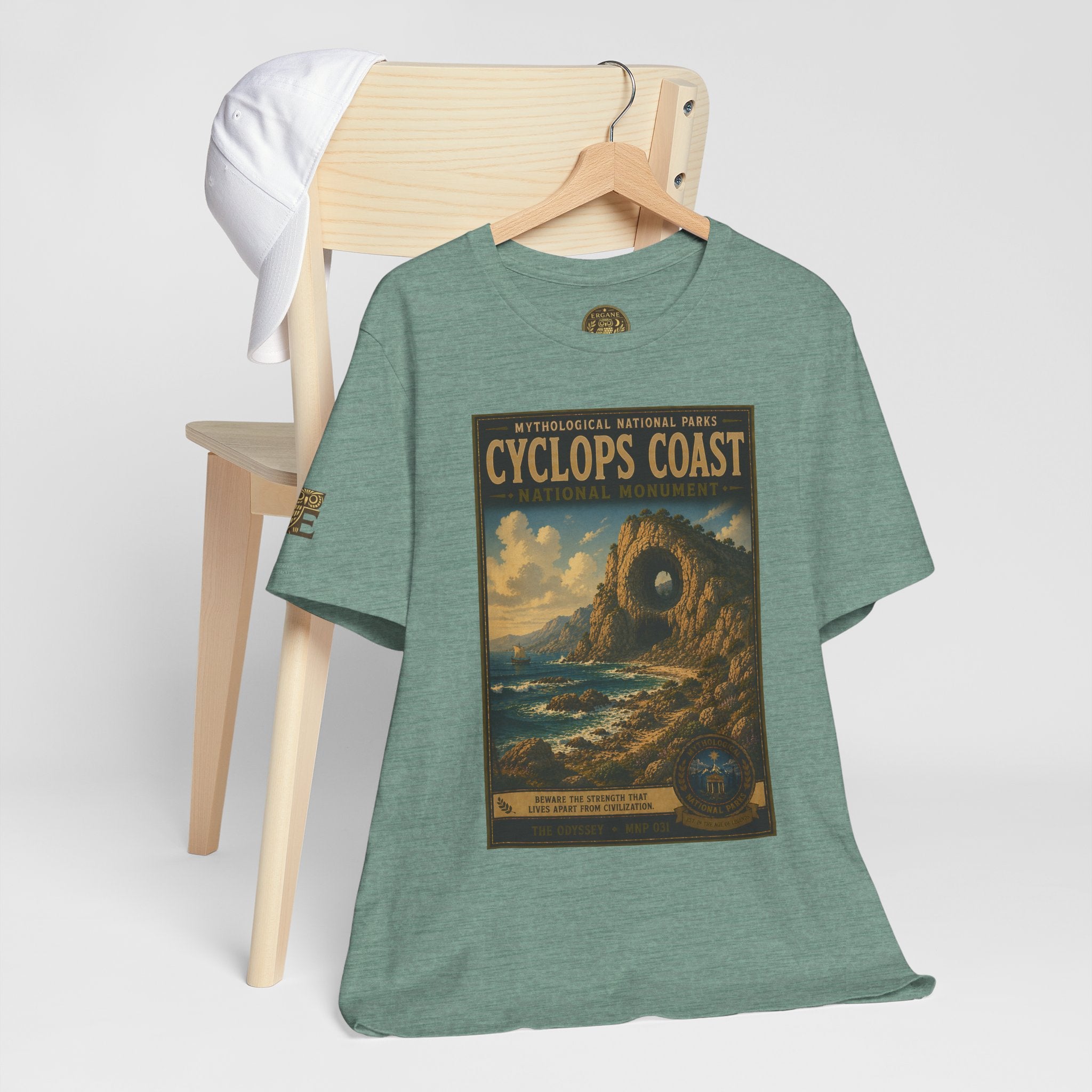 Mythological National Parks Collection IV- #031-038 - THE ODYSSEY | Vintage nature poster Tee | Mythological National Parks graphic shirt