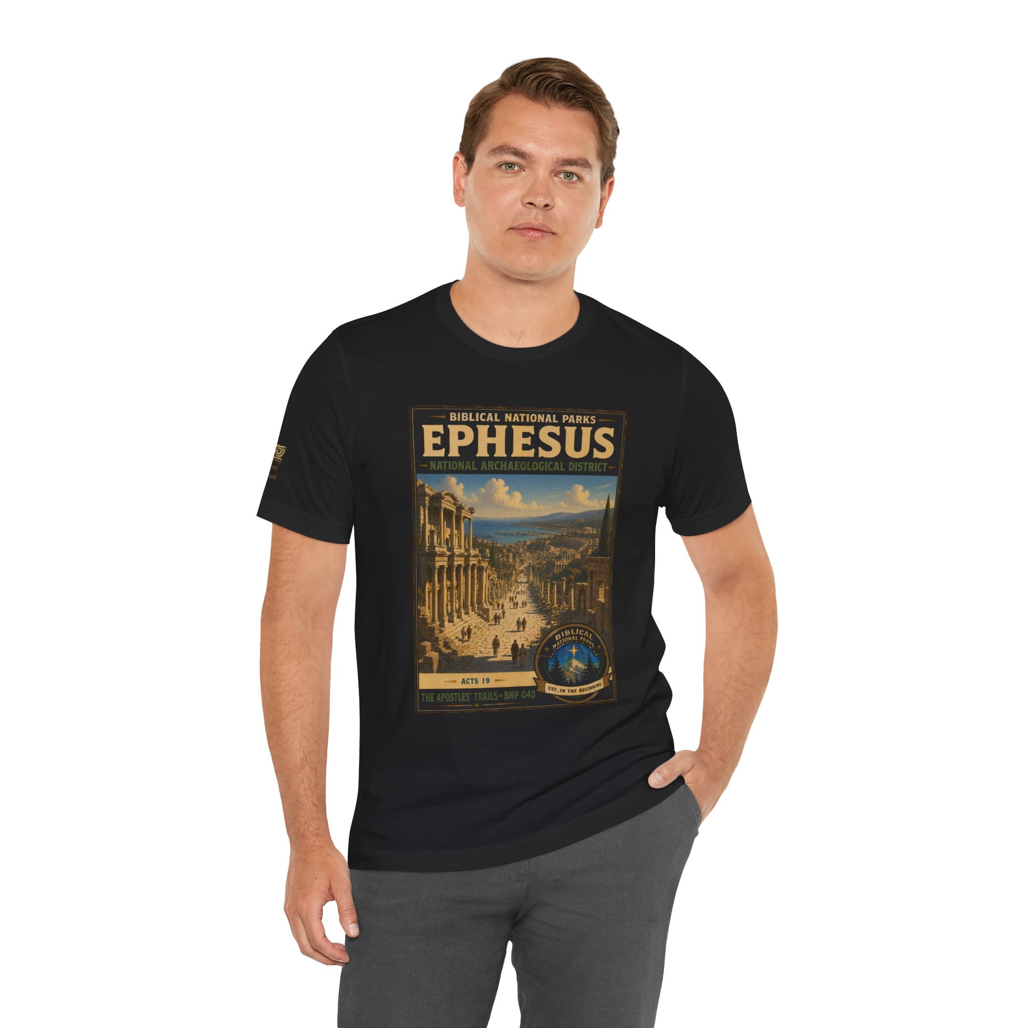 Biblical National Parks Collection VIII- The Apostles' Trails #048/049 | Acts 19 | Vintage nature poster Tee | Biblical national parks graphic shirt