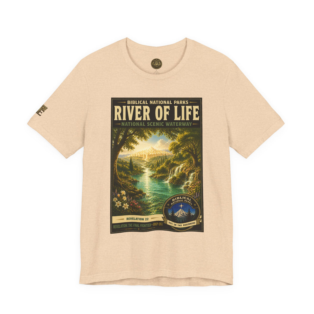 Biblical National Parks Collection X- #061/061 - Revelation: The Final Frontier | Revelation 22 | Vintage nature poster Tee | Biblical national parks graphic shirt 2