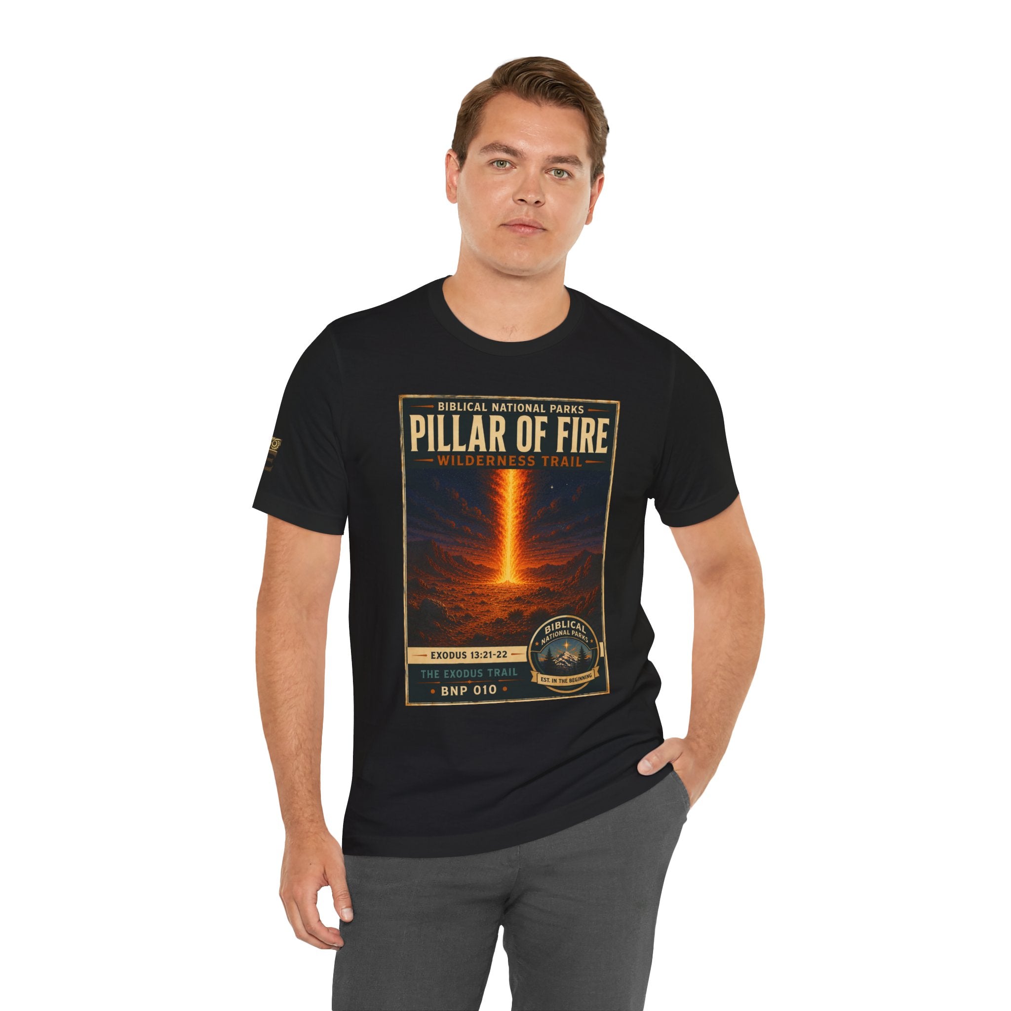 Biblical National Parks Collection II- The Exodus Trail #010/013 Exodus 13: 21-22 | Vintage nature poster Tee | Biblical national parks graphic shirt