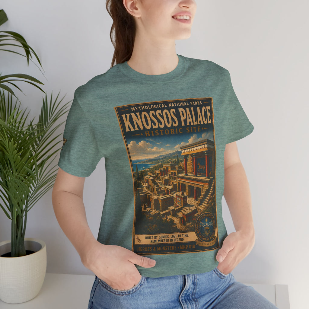 Mythological National Parks Collection III- #018-028 - Heros & Monsters | Vintage nature poster Tee | Mythological National Parks graphic shirt
