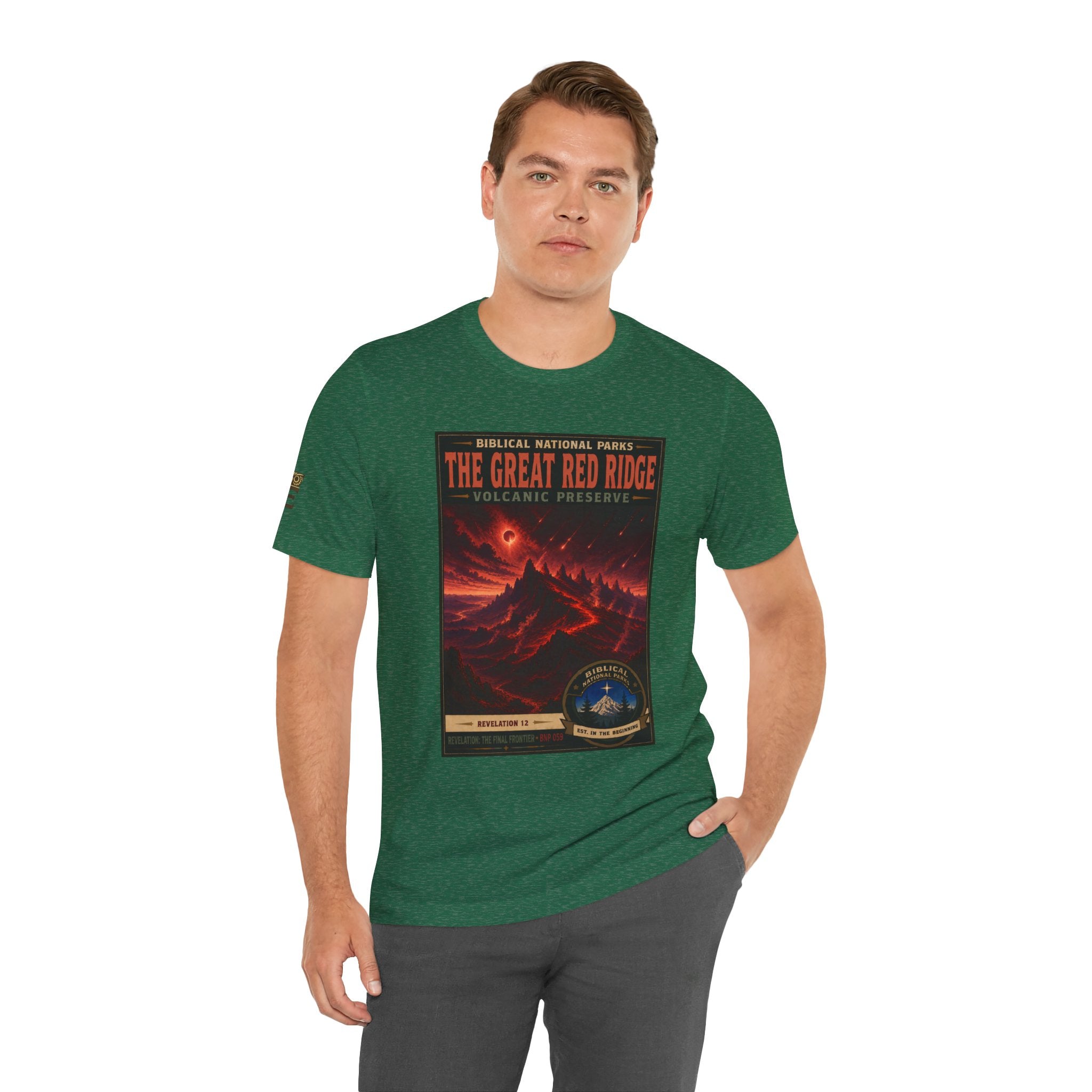 Biblical National Parks Collection X- #059/061 - Revelation: The Final Frontier | Revelation 12 | Vintage nature poster Tee | Biblical national parks graphic shirt