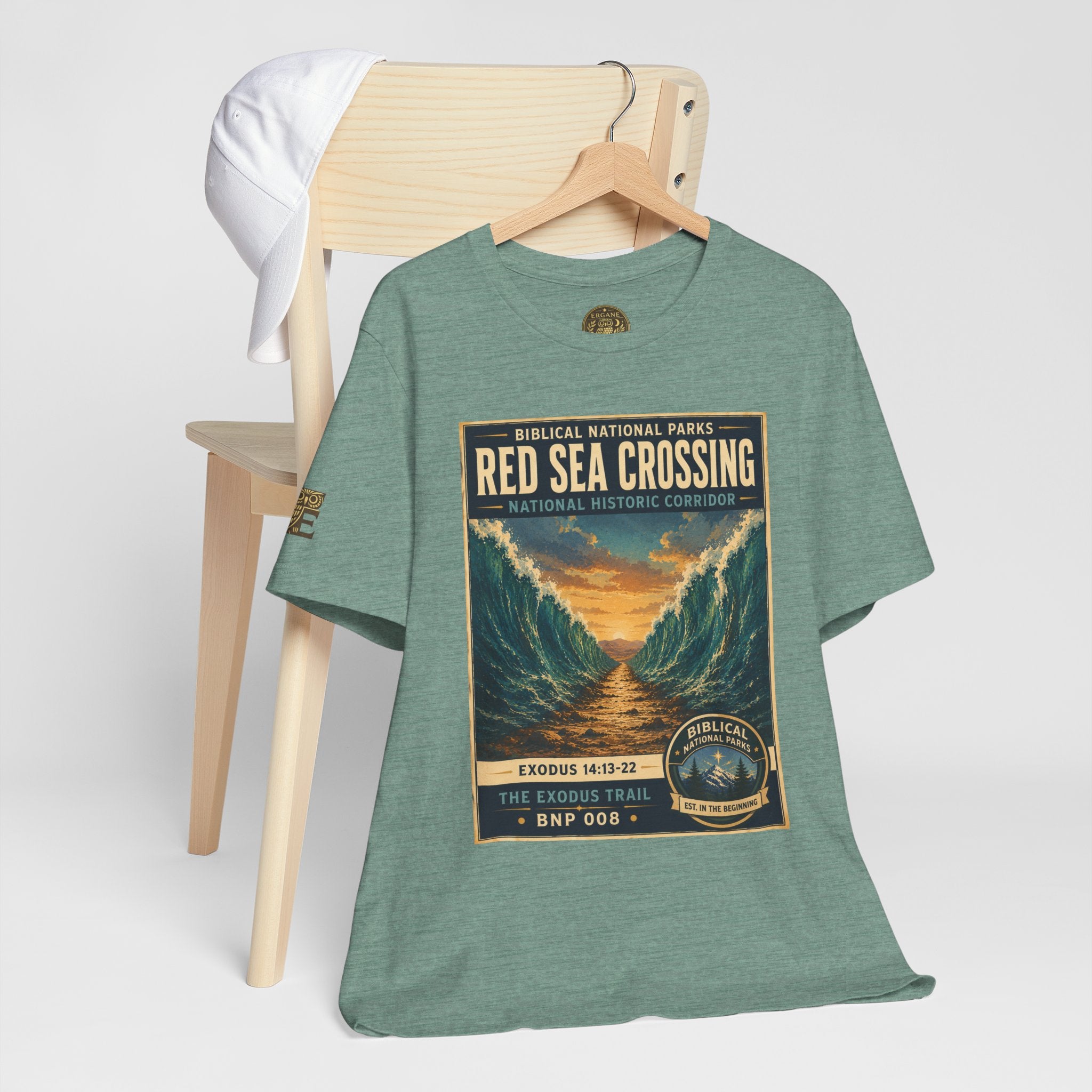 Biblical National Parks Collection II- The Exodus Trail #008/013 Exodus 14: 13-22 | Vintage nature poster Tee | Biblical national parks graphic shirt