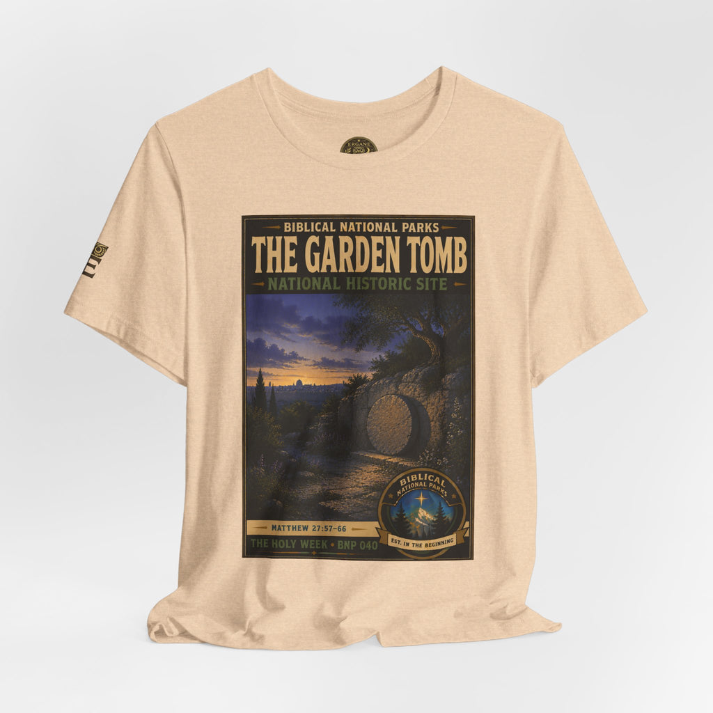 Biblical National Parks Collection VII- The Holy Week #040/041 | Matthew 27: 55-66 | Vintage nature poster Tee | Biblical national parks graphic shirt