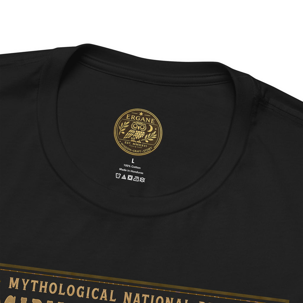 Mythological National Parks Collection III- #024-028 - Heros & Monsters | Vintage nature poster Tee | Mythological National Parks graphic shirt