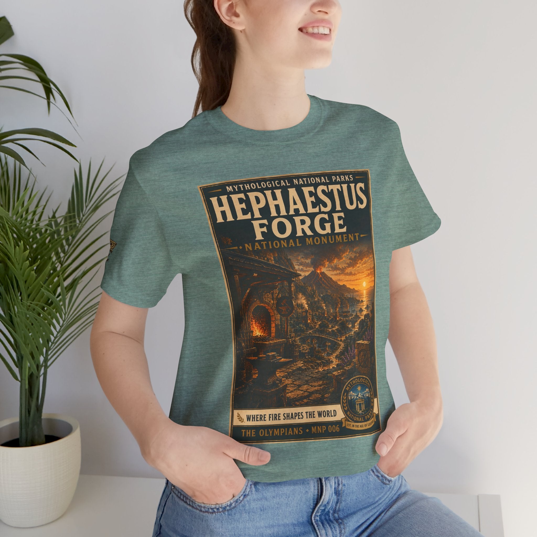 Mythological National Parks Collection I- #006-007 -The Olympians | Vintage nature poster Tee | Mythological National Parks graphic shirt