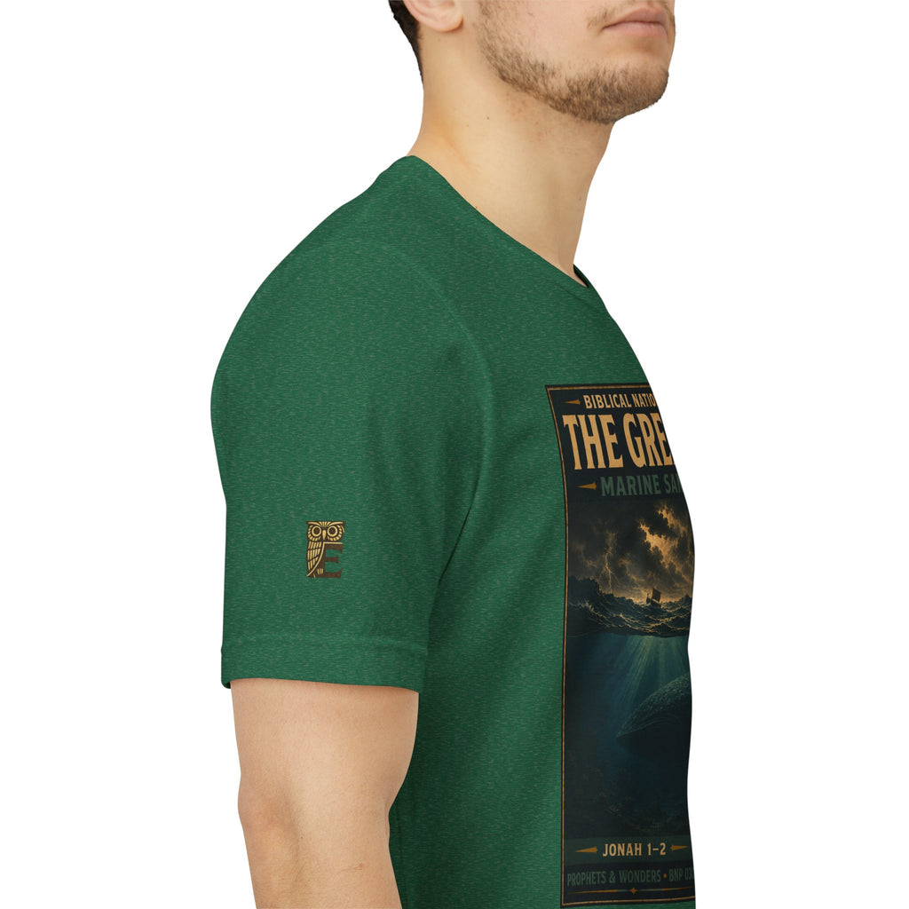 Biblical National Parks Collection V- Prophets & Wonders #030/030 Jonah 1-2 | Vintage nature poster Tee | Biblical national parks graphic shirt