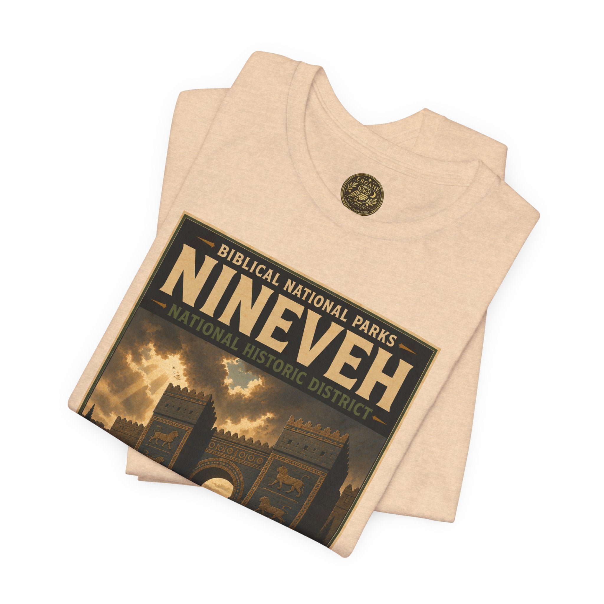Biblical National Parks Collection V- Prophets & Wonders #029/030 Jonah 3 | Vintage nature poster Tee | Biblical national parks graphic shirt