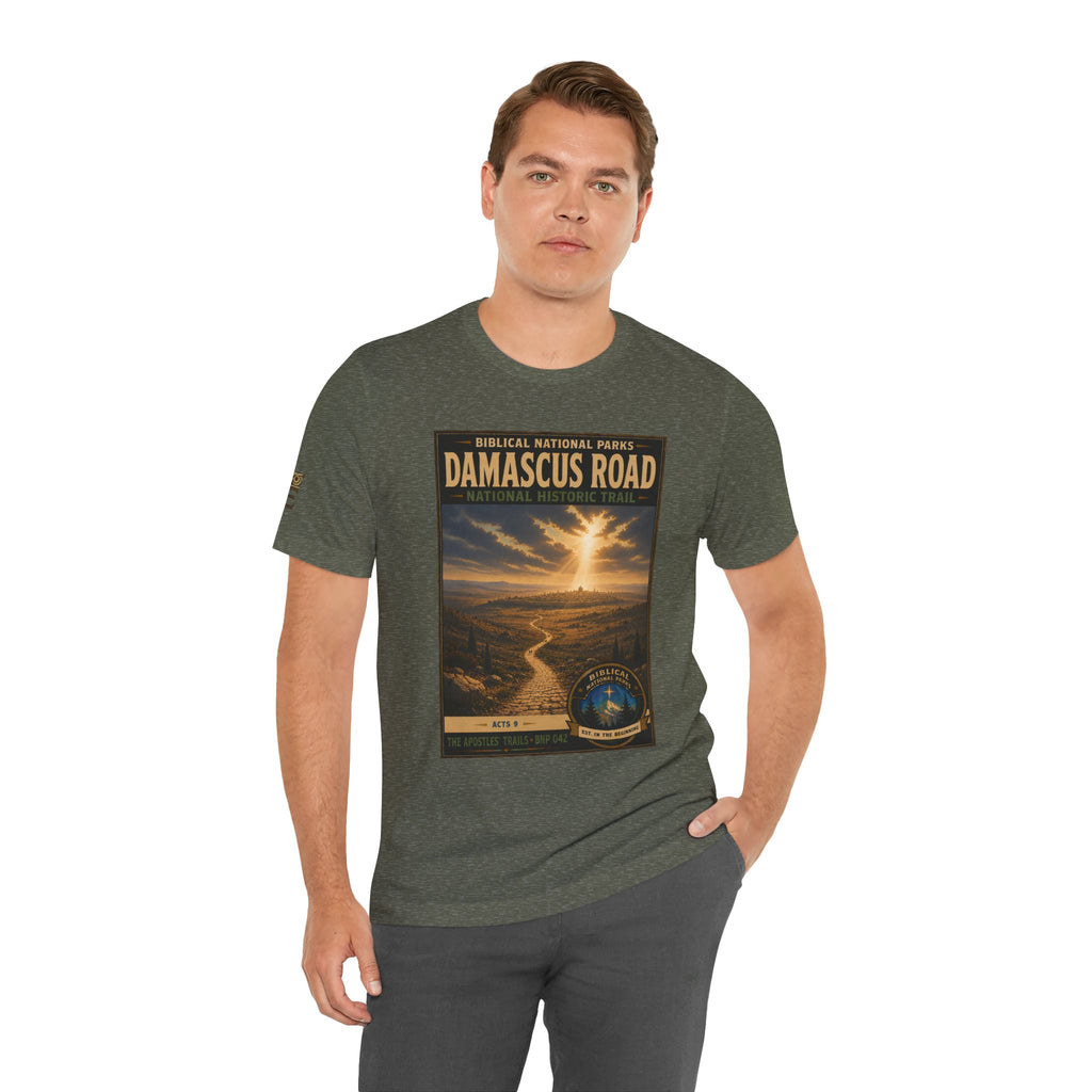 Biblical National Parks Collection VIII- The Apostles' Trails #042/049 | Acts 9 | Vintage nature poster Tee | Biblical national parks graphic shirt