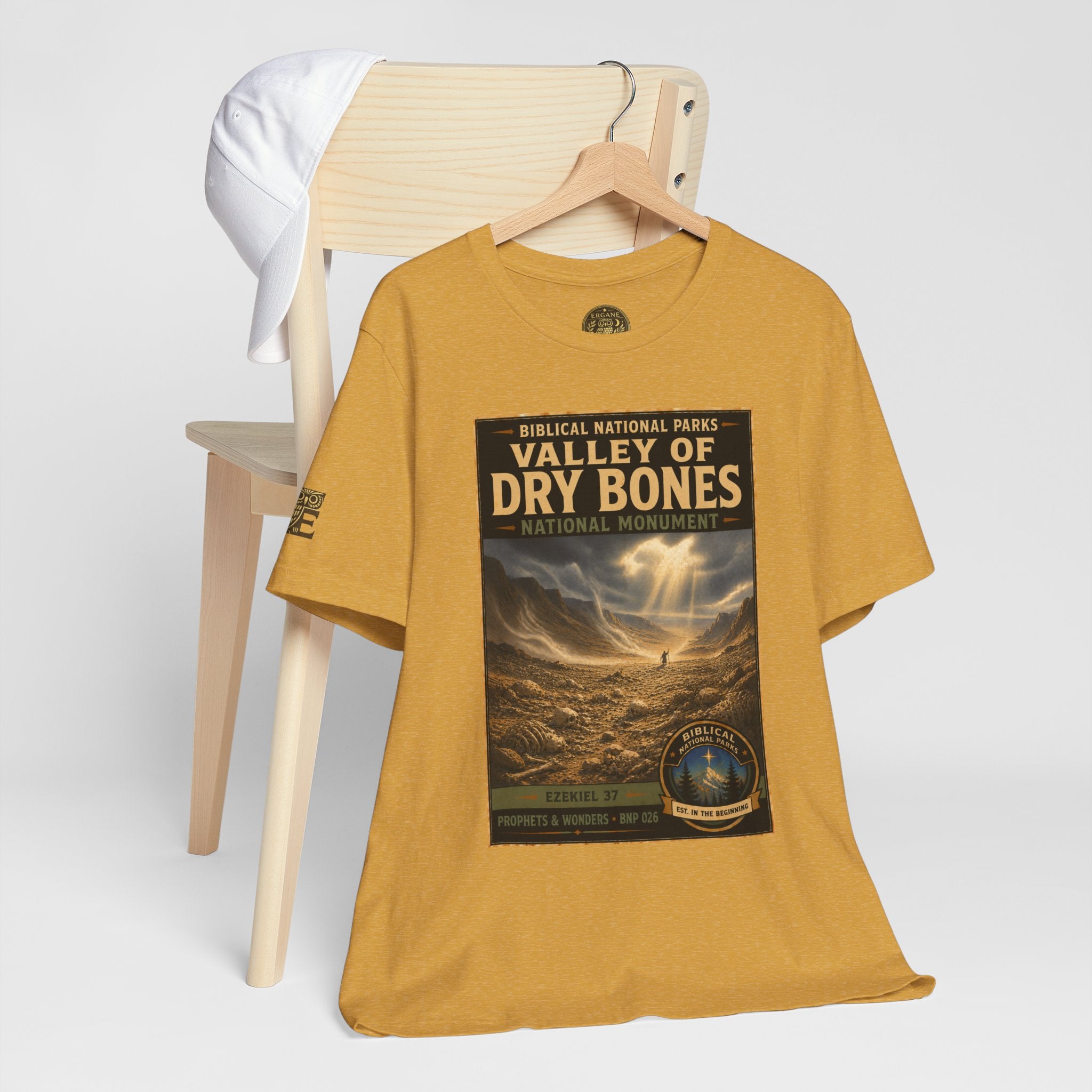 Biblical National Parks Collection V- Prophets & Wonders #026/030 Ezekiel 37  | Vintage nature poster Tee | Biblical national parks graphic shirt