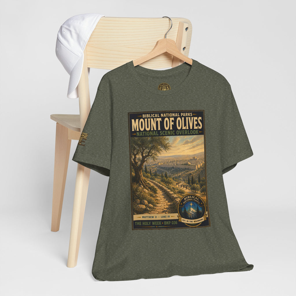 Biblical National Parks Collection VII- The Holy Week #036/041 | Matthew 21 - Luke 19 | Vintage nature poster Tee | Biblical national parks graphic shirt