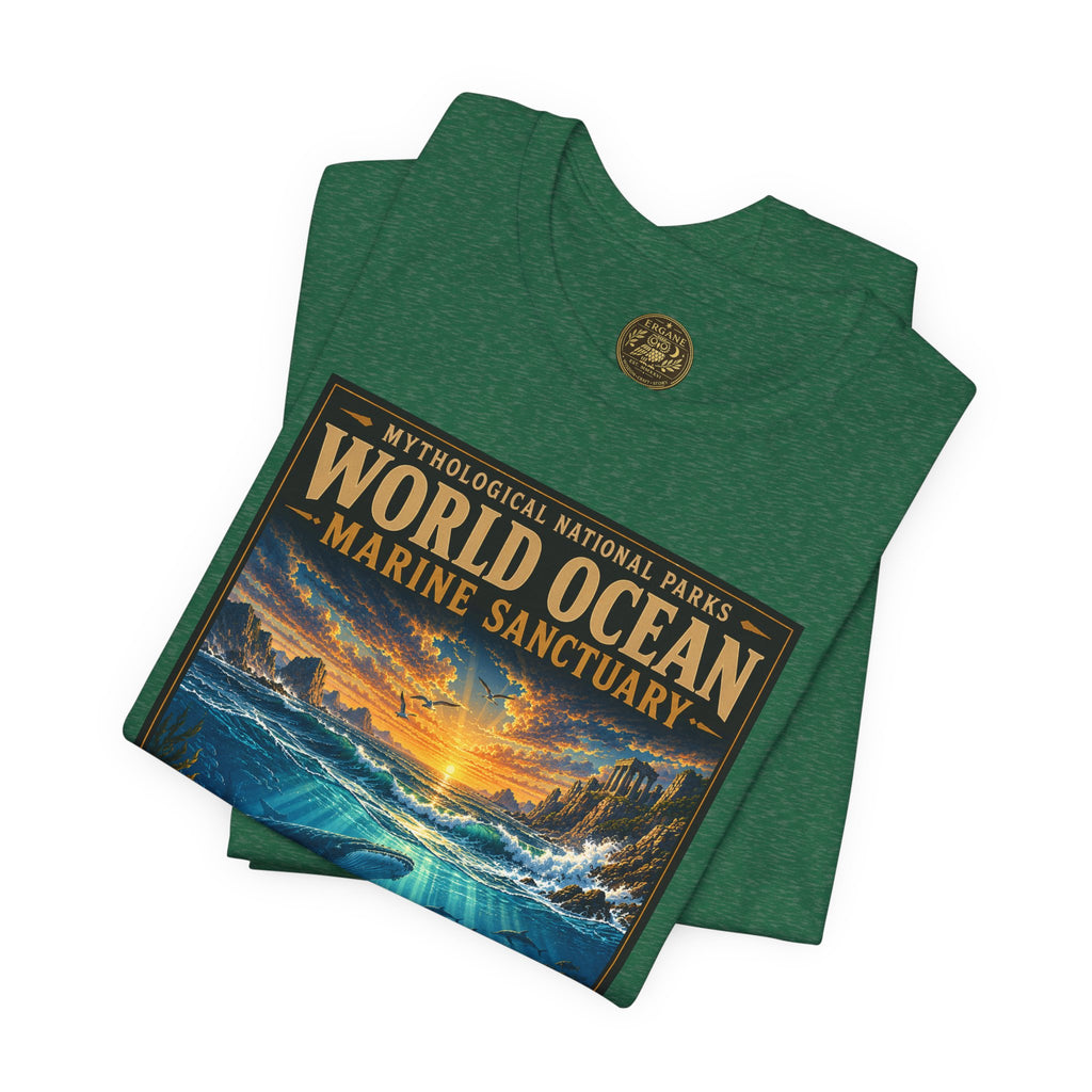 Mythological National Parks COLLECTION V- #050-050 TITANS & PRIMORDIAL REALMS | Vintage nature poster Tee | Mythological National Parks graphic shirt