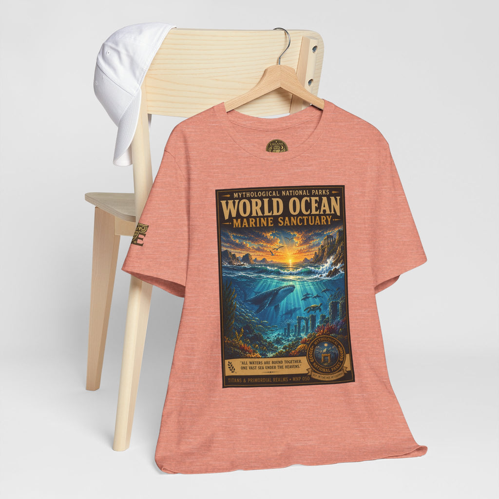Mythological National Parks COLLECTION V- #050-050 TITANS & PRIMORDIAL REALMS | Vintage nature poster Tee | Mythological National Parks graphic shirt