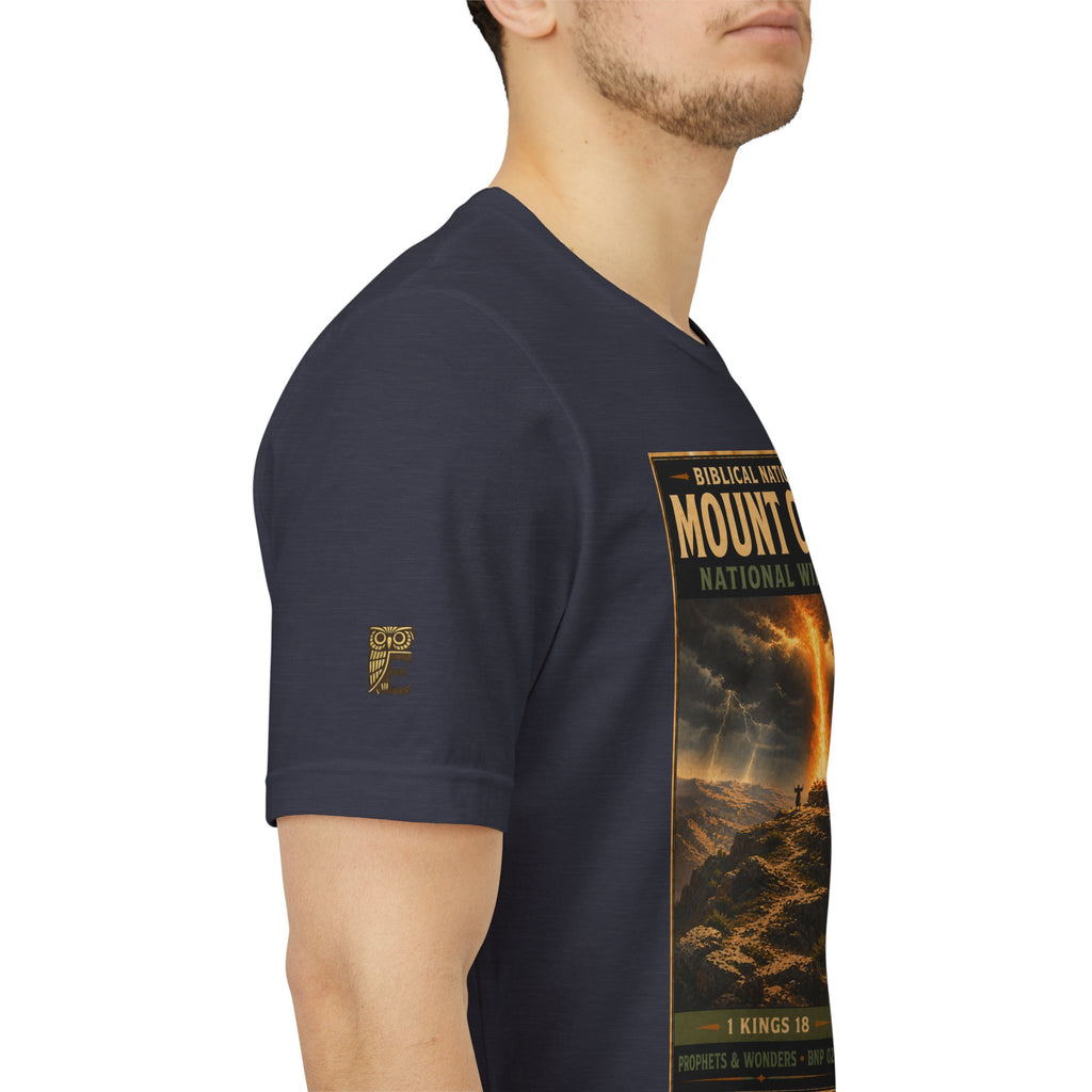 Biblical National Parks Collection V- Prophets & Wonders #025/030 1 Kings 18 | Vintage nature poster Tee | Biblical national parks graphic shirt