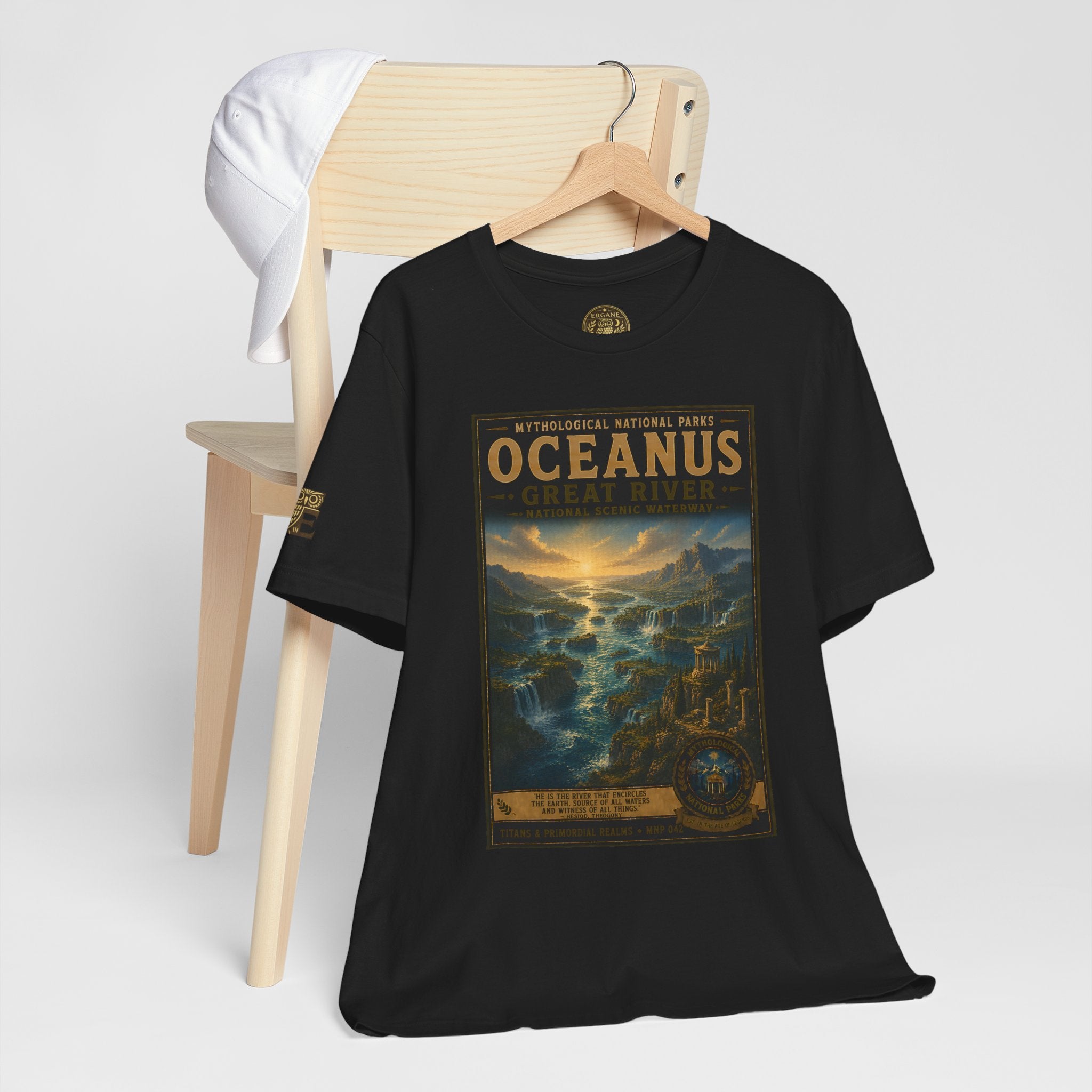 Mythological National Parks COLLECTION V- #042-050 TITANS & PRIMORDIAL REALMS | Vintage nature poster Tee | Mythological National Parks graphic shirt